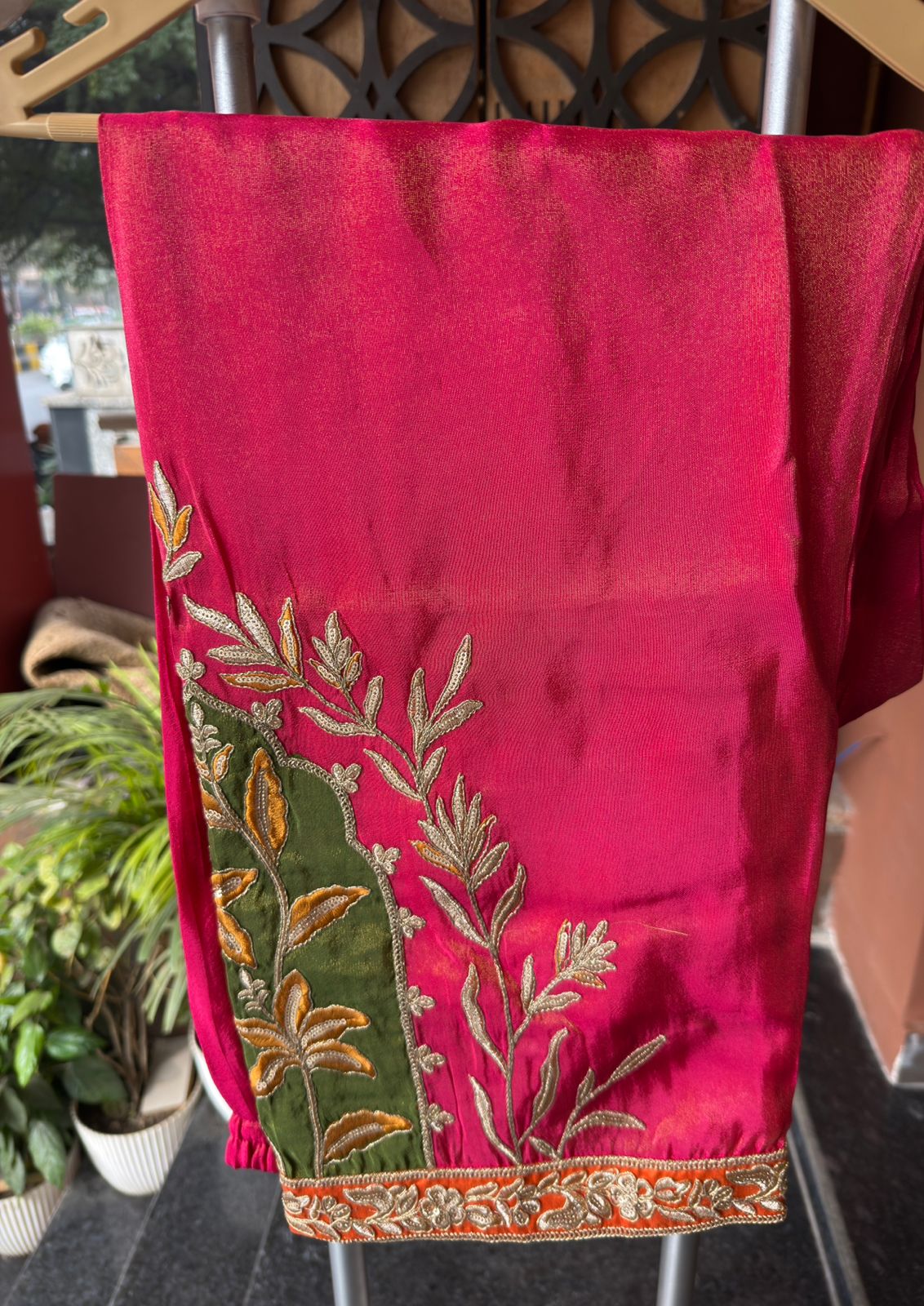 Traditional embroidered kurta set