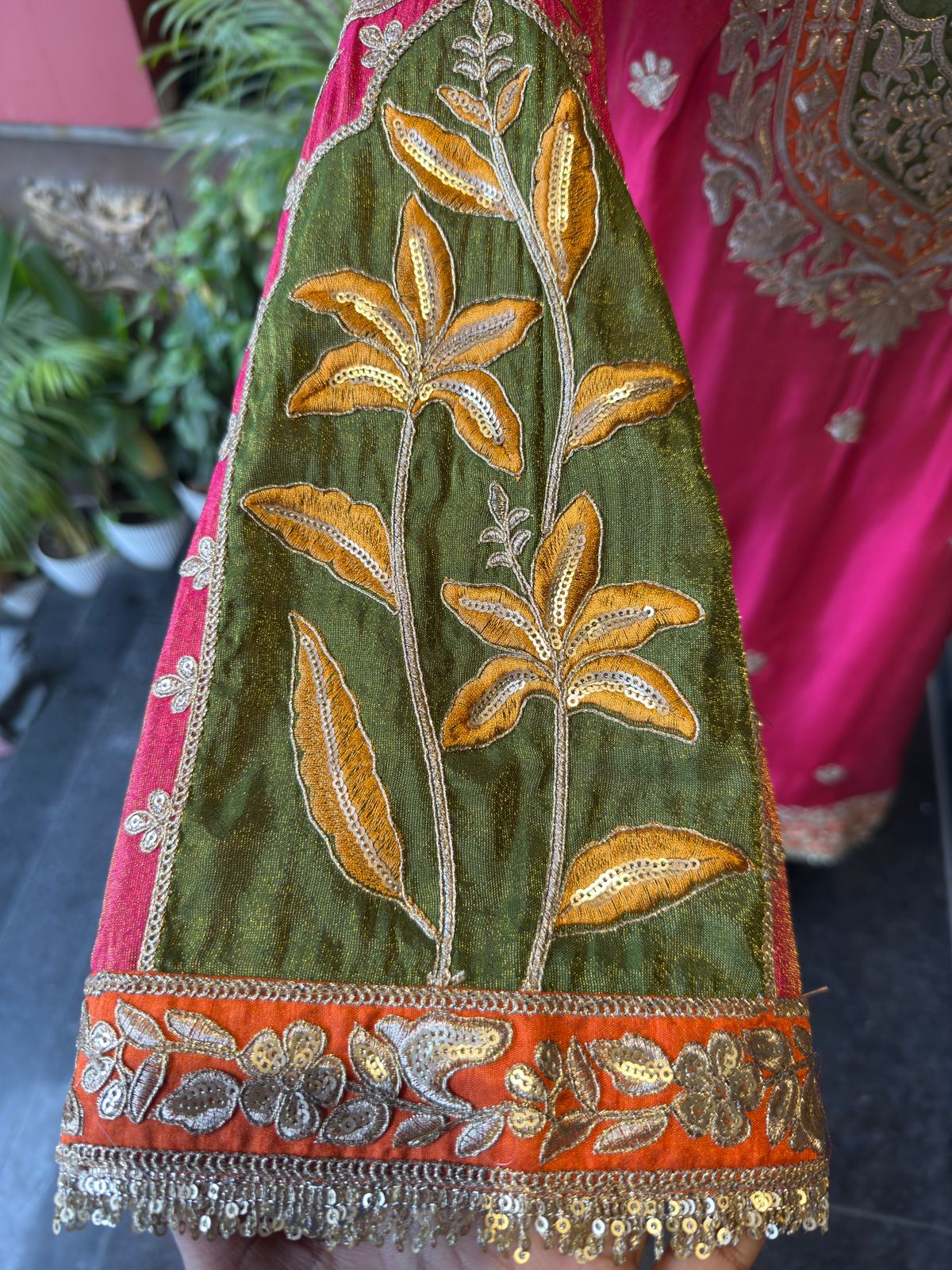 Traditional embroidered kurta set