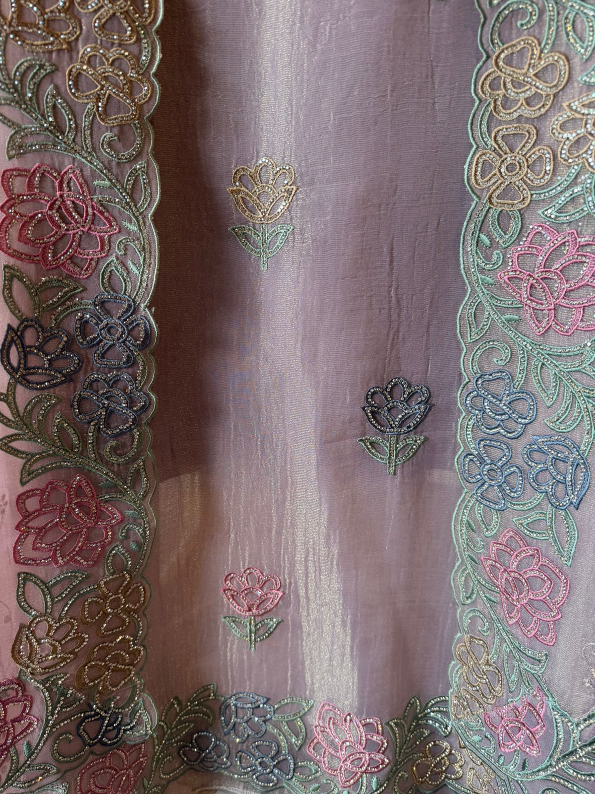 Crinkled Crushed tissue unstiched tissue