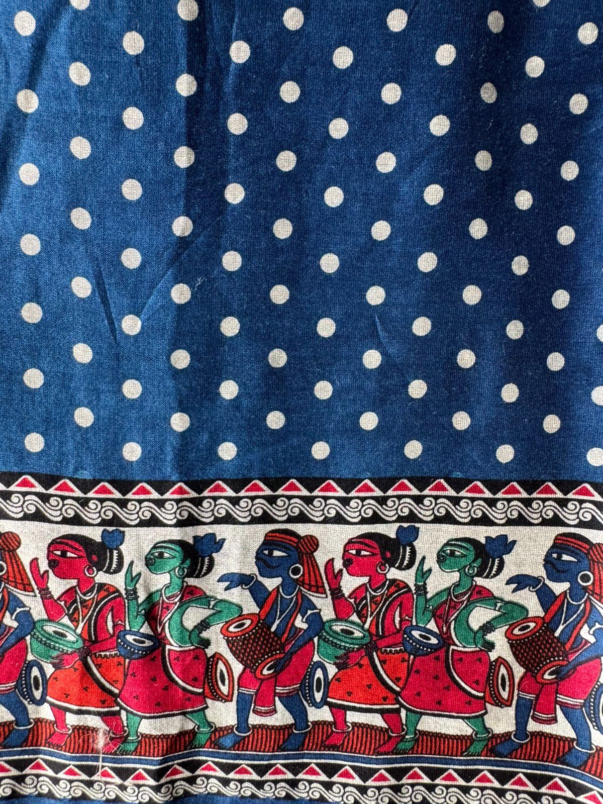 Royal Indigo Maheshwari Silk Ensemble