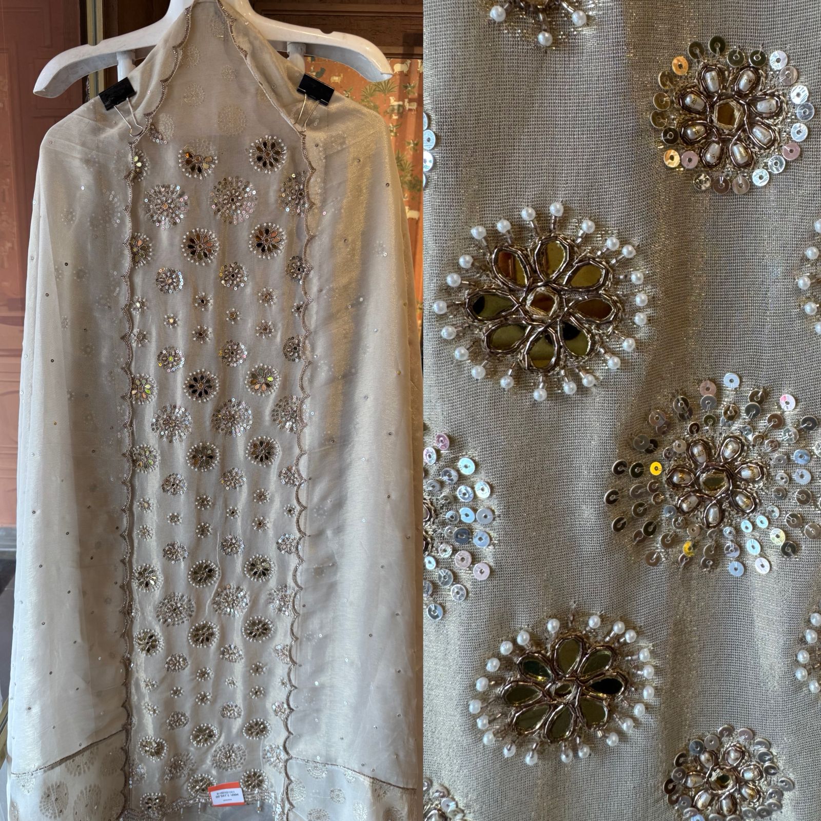 Ivory / off-white Unstitched suit