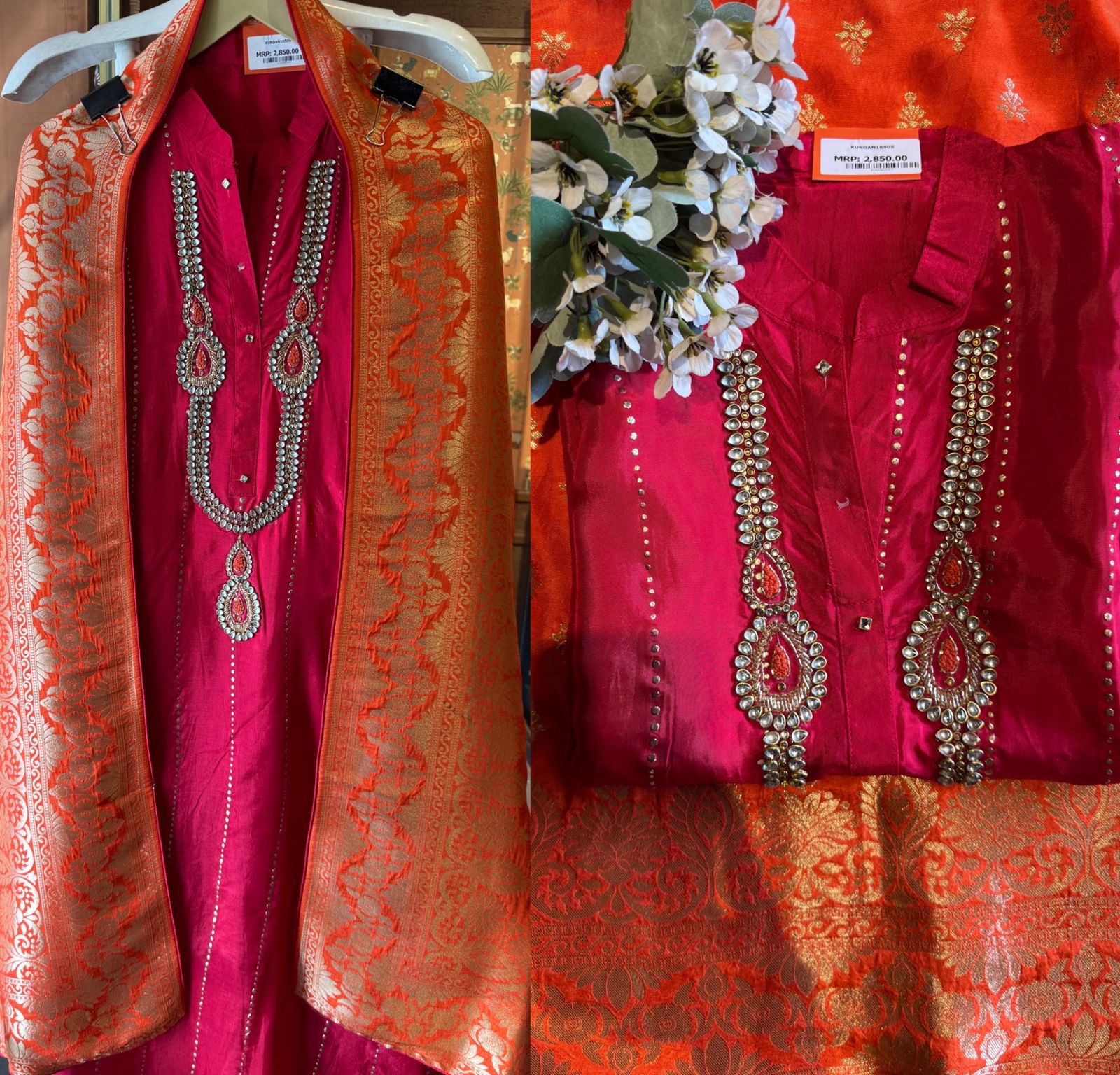 Russian silk Unstitched Shirt