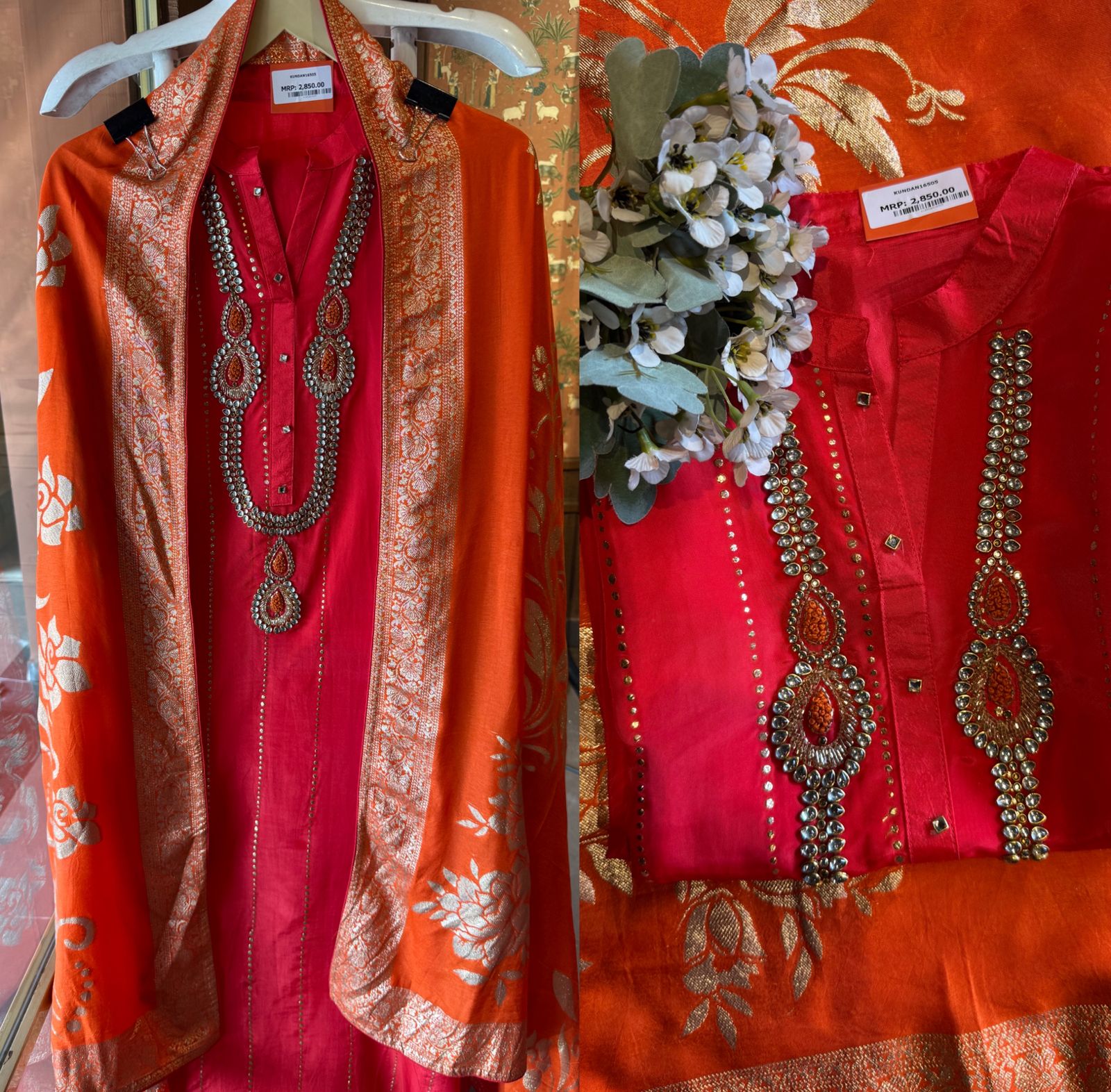 Russian silk Unstitched Shirt