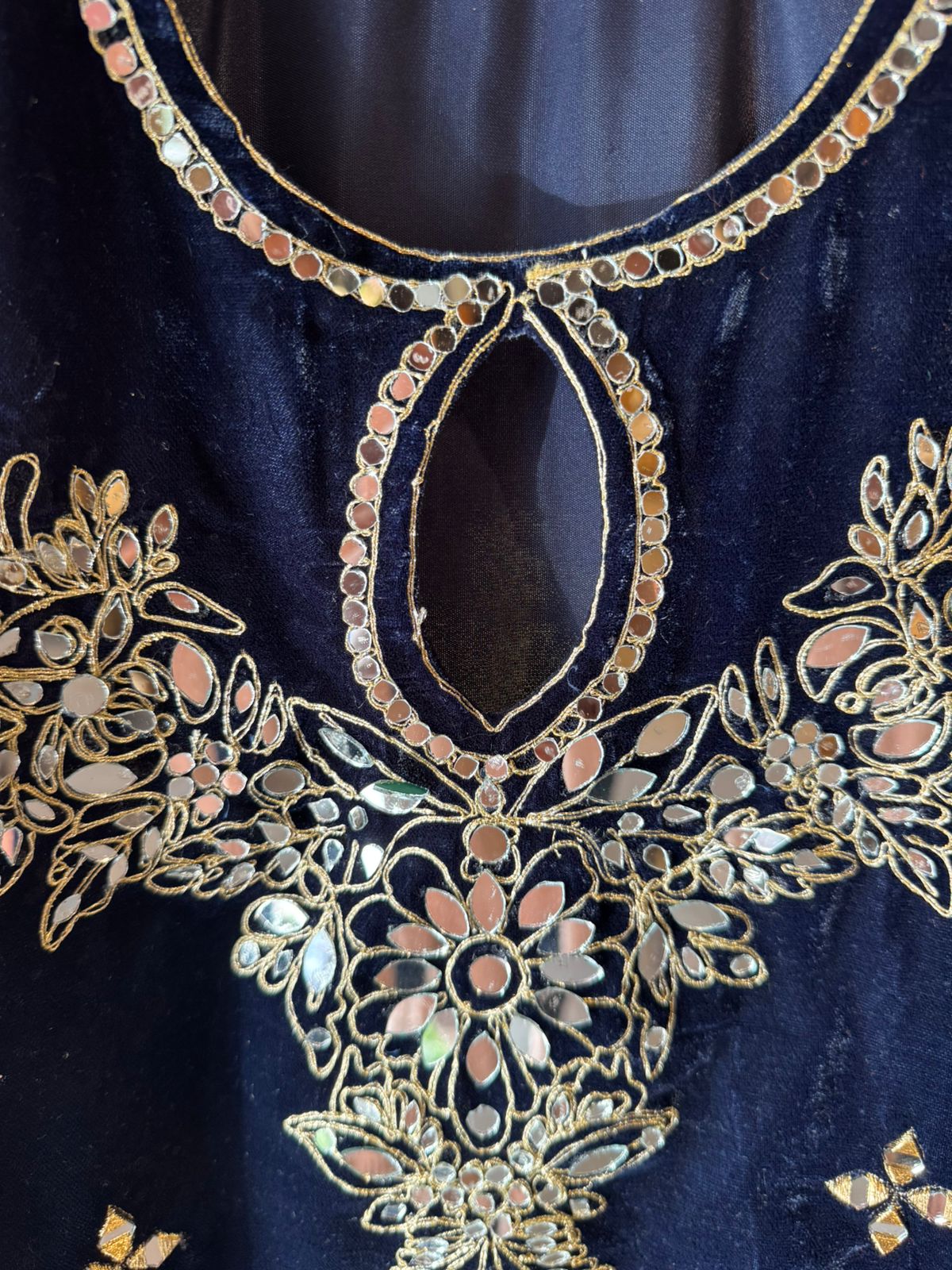 Plain velvet long dress