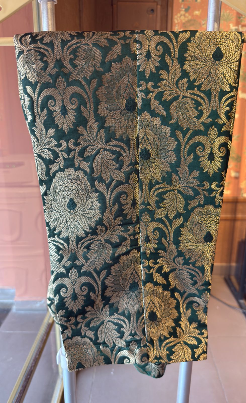 Crushed velvet long Kurta