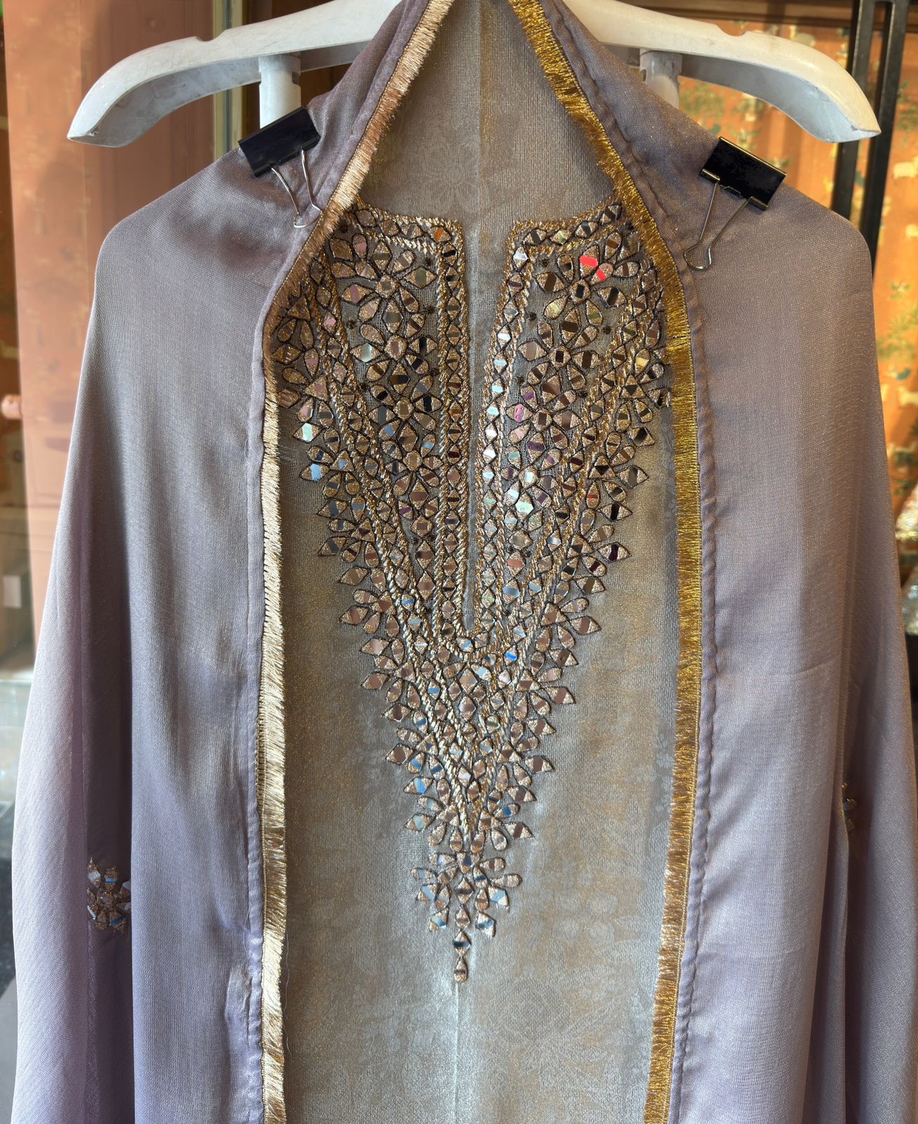 Elegant Tissue Jacquard Unstitched Suit