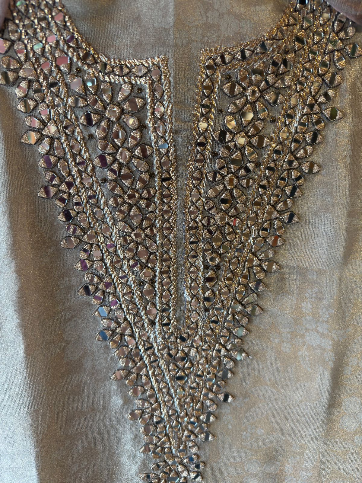 Elegant Tissue Jacquard Unstitched Suit