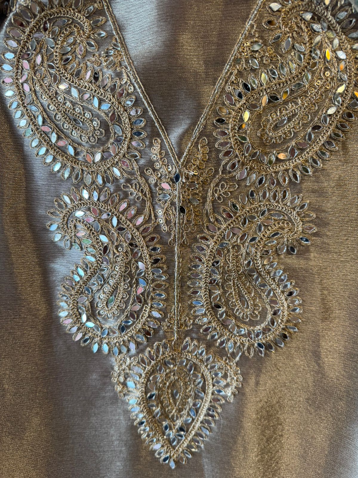 Luxury Crushed Tissue Unstitched Suit