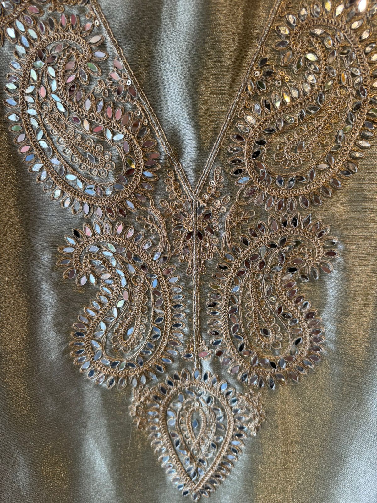 Luxury Crushed Tissue Unstitched Suit