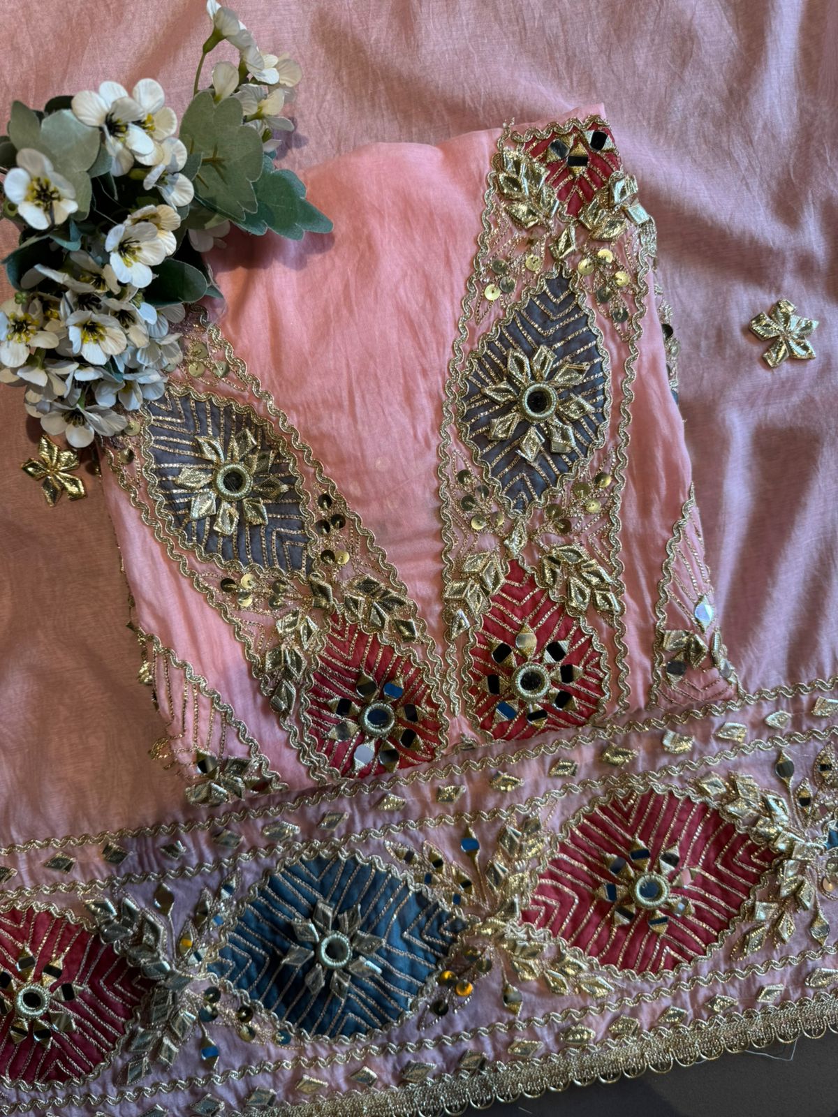 Royal Shisha Gotta Work Unstitched Mul Suit