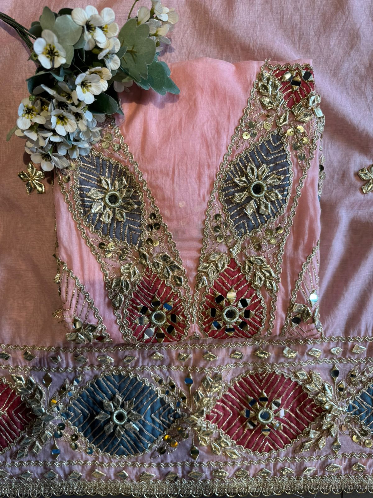 Royal Shisha Gotta Work Unstitched Mul Suit