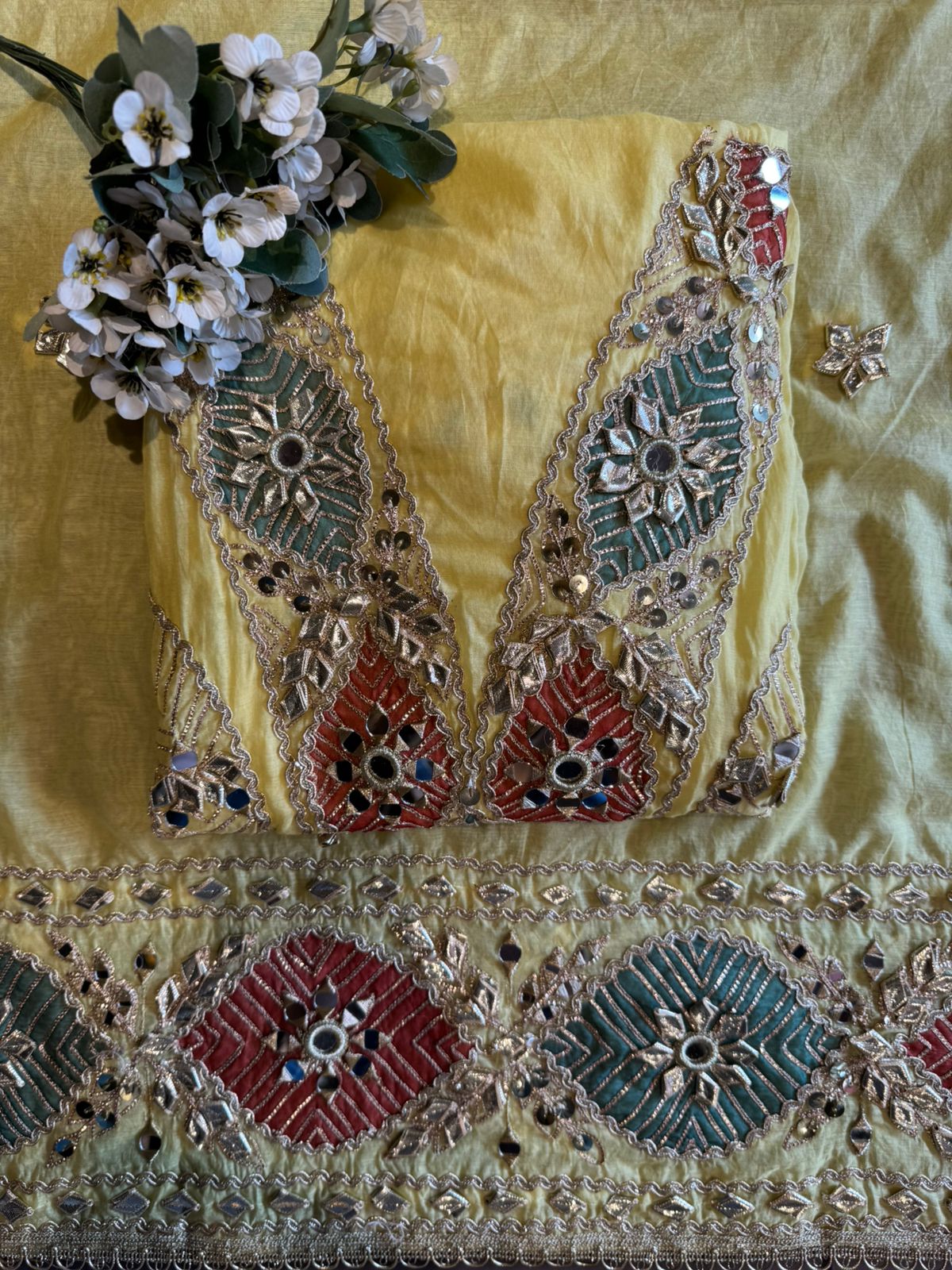 Royal Shisha Gotta Work Unstitched Mul Suit