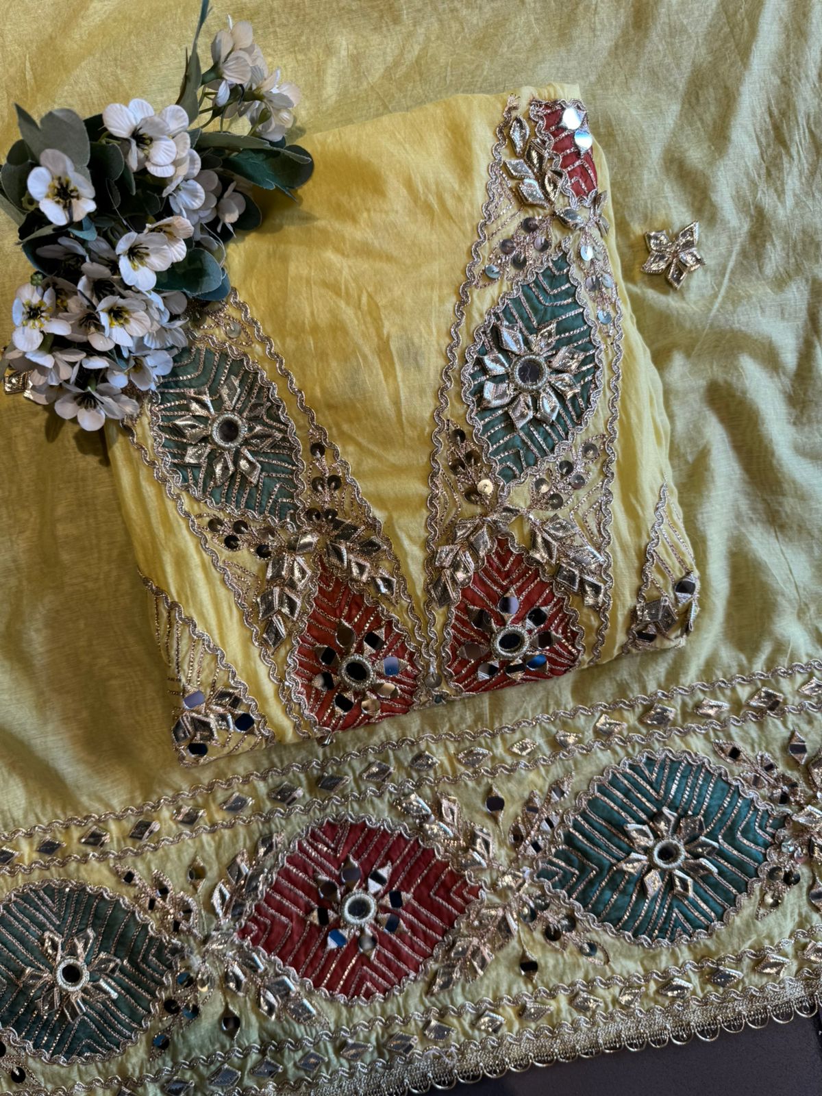 Royal Shisha Gotta Work Unstitched Mul Suit