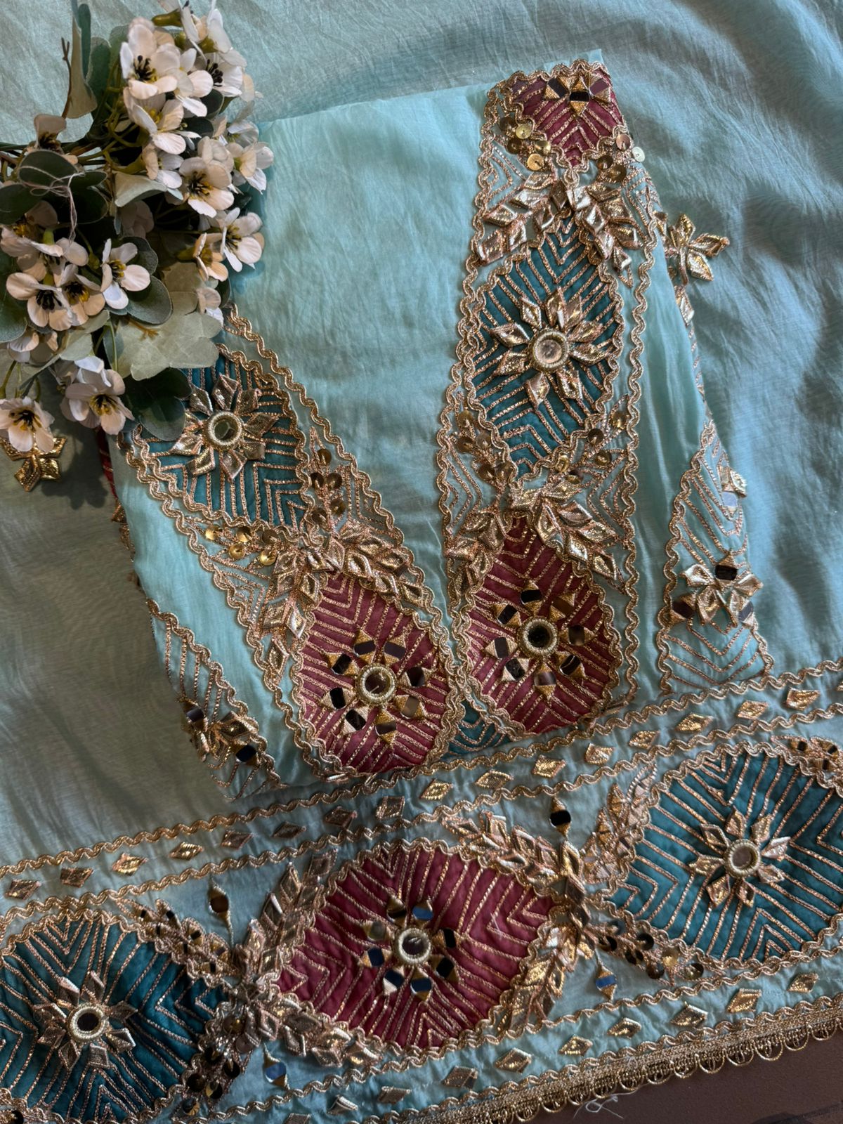 Royal Shisha Gotta Work Unstitched Mul Suit