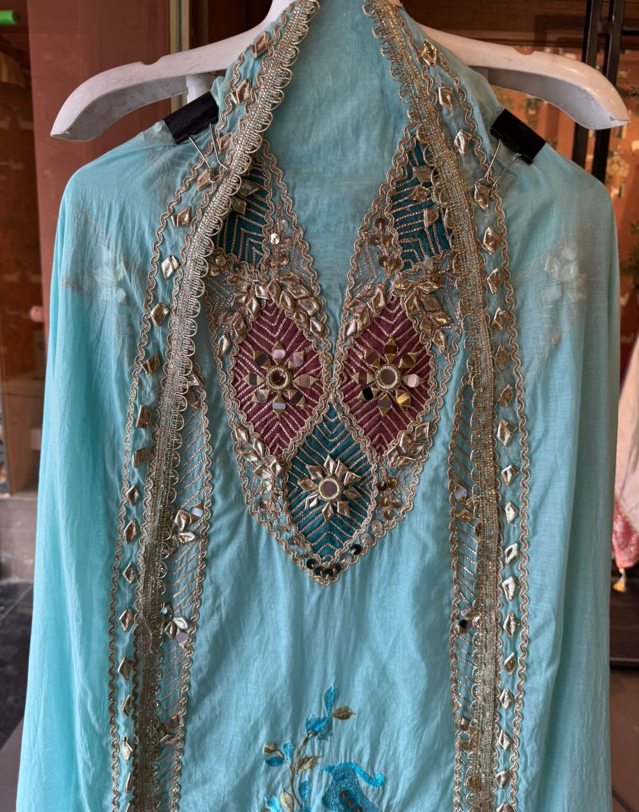 Royal Shisha Gotta Work Unstitched Mul Suit