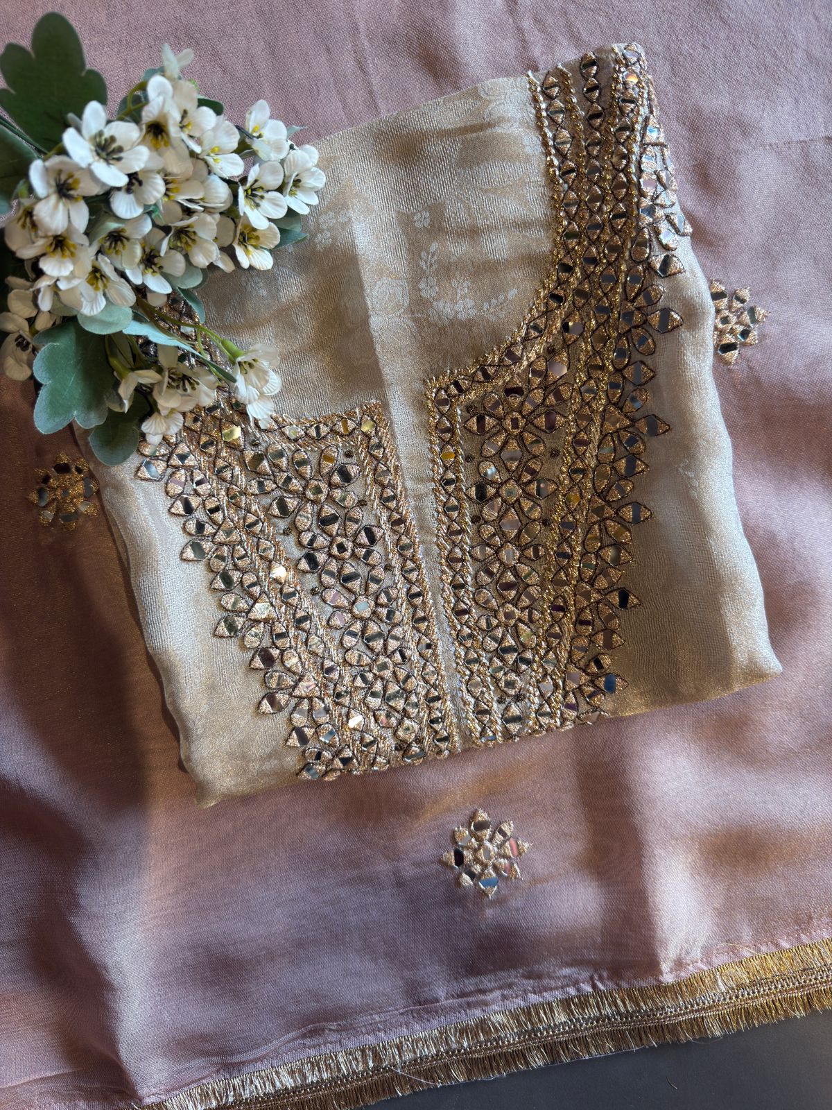 Elegant Tissue Jacquard Unstitched Suit