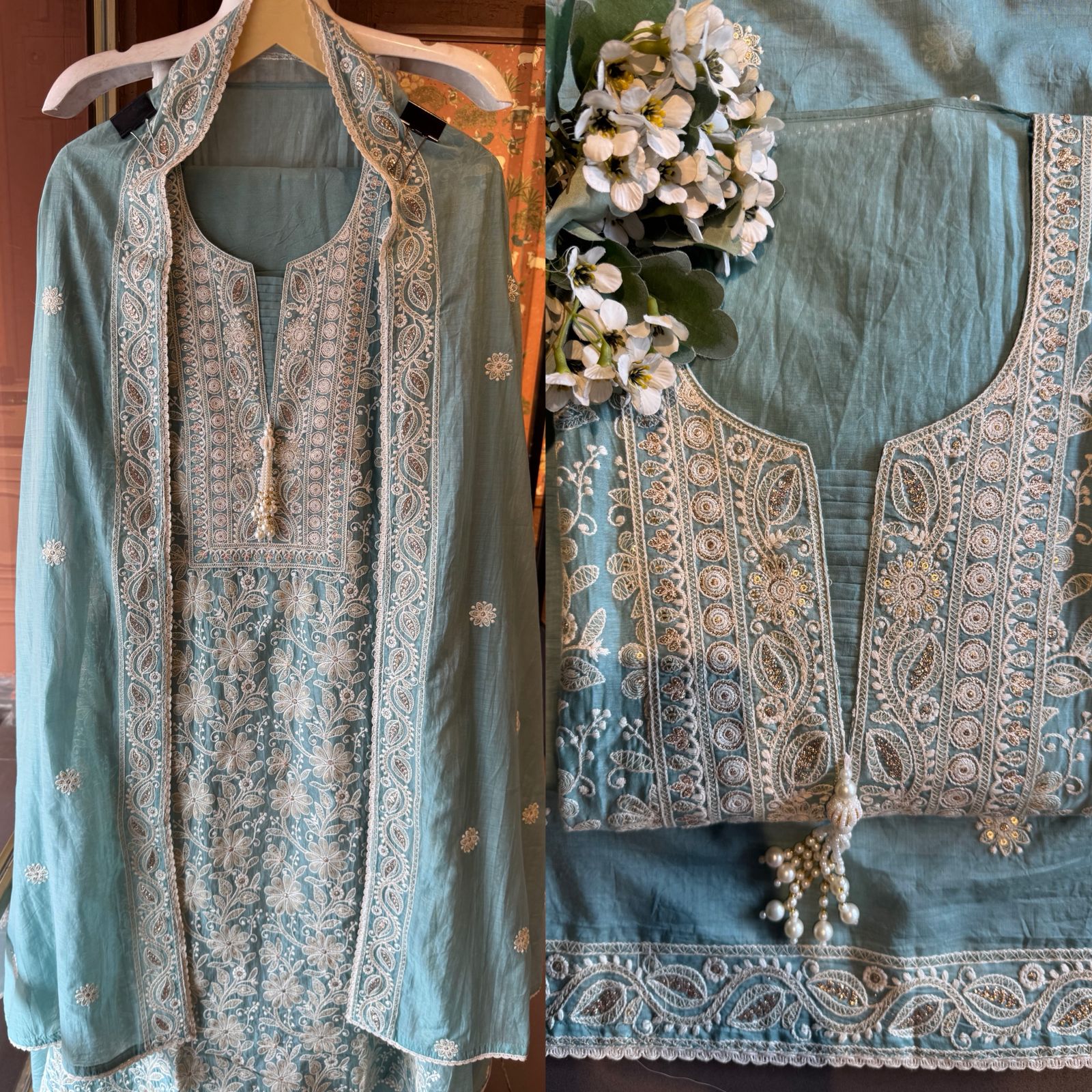 Elegant embroidered Suit