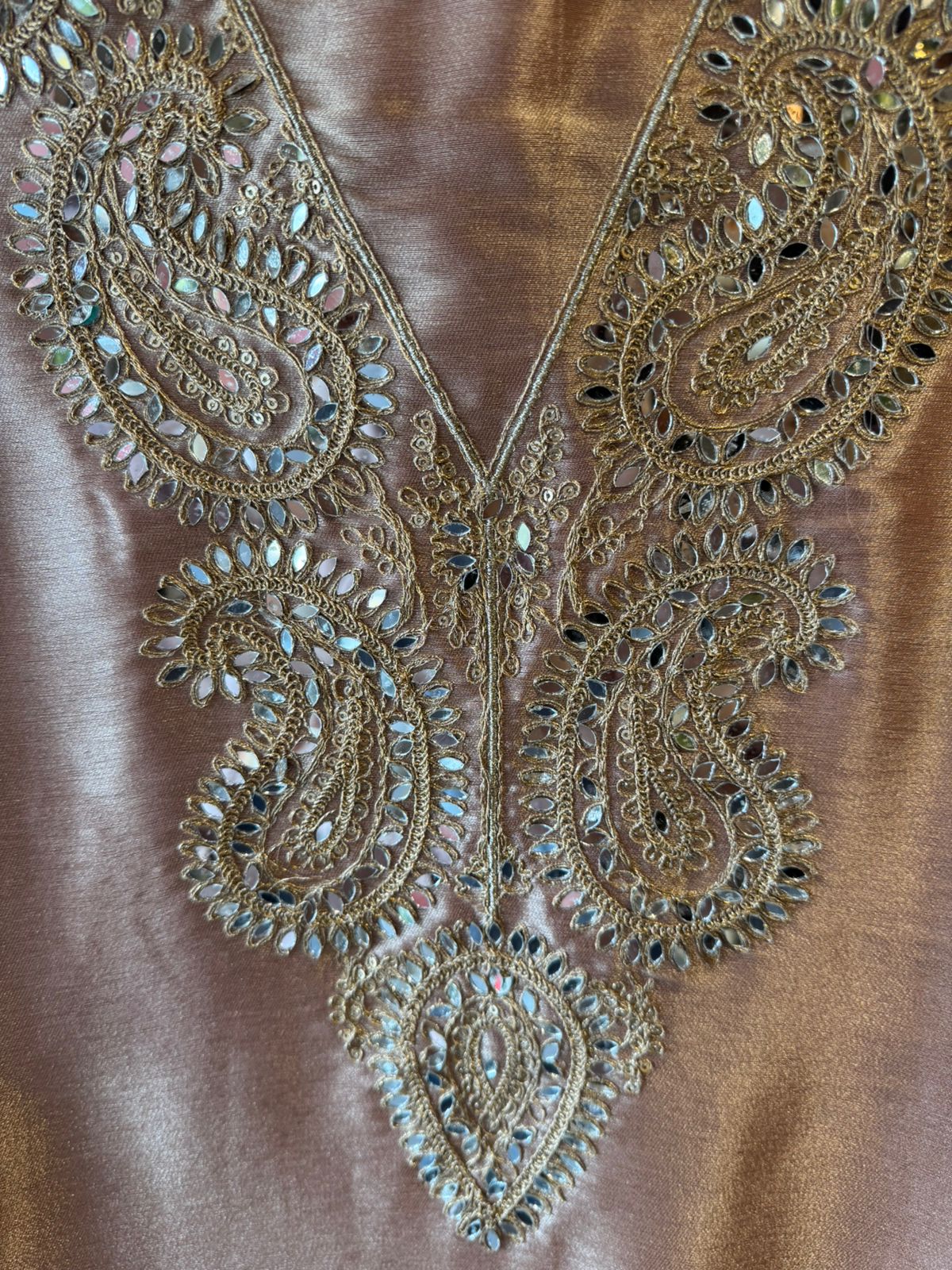 Luxury Crushed Tissue Unstitched Suit