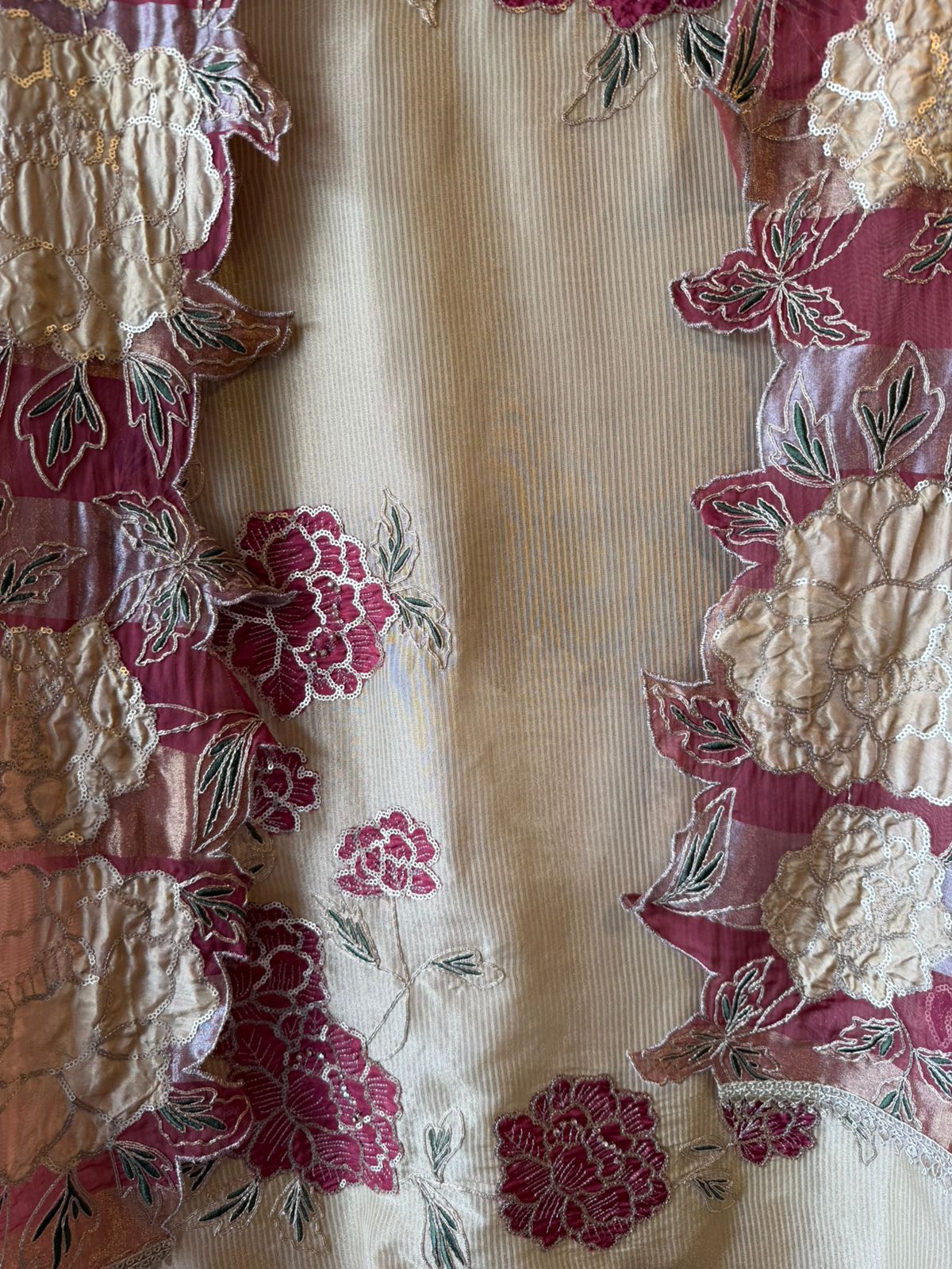 Striped organza fabric Suit