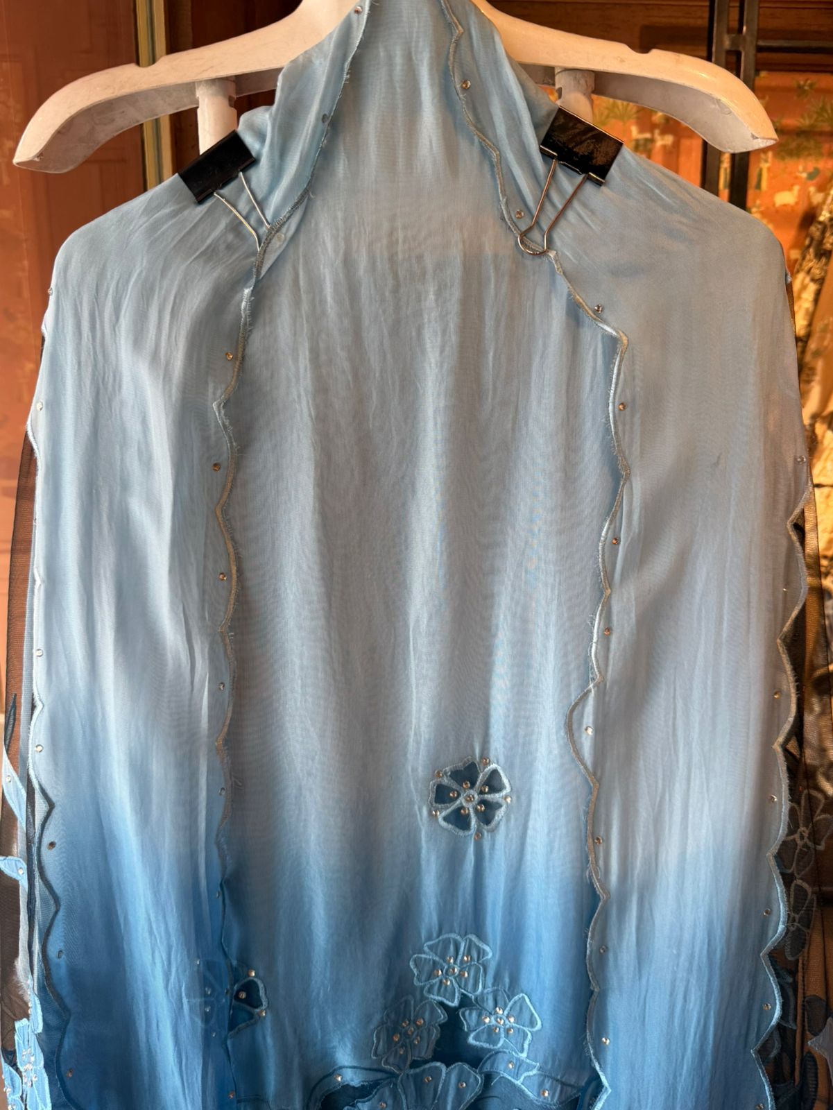 Ombré shaded Organza unstitched Shirt