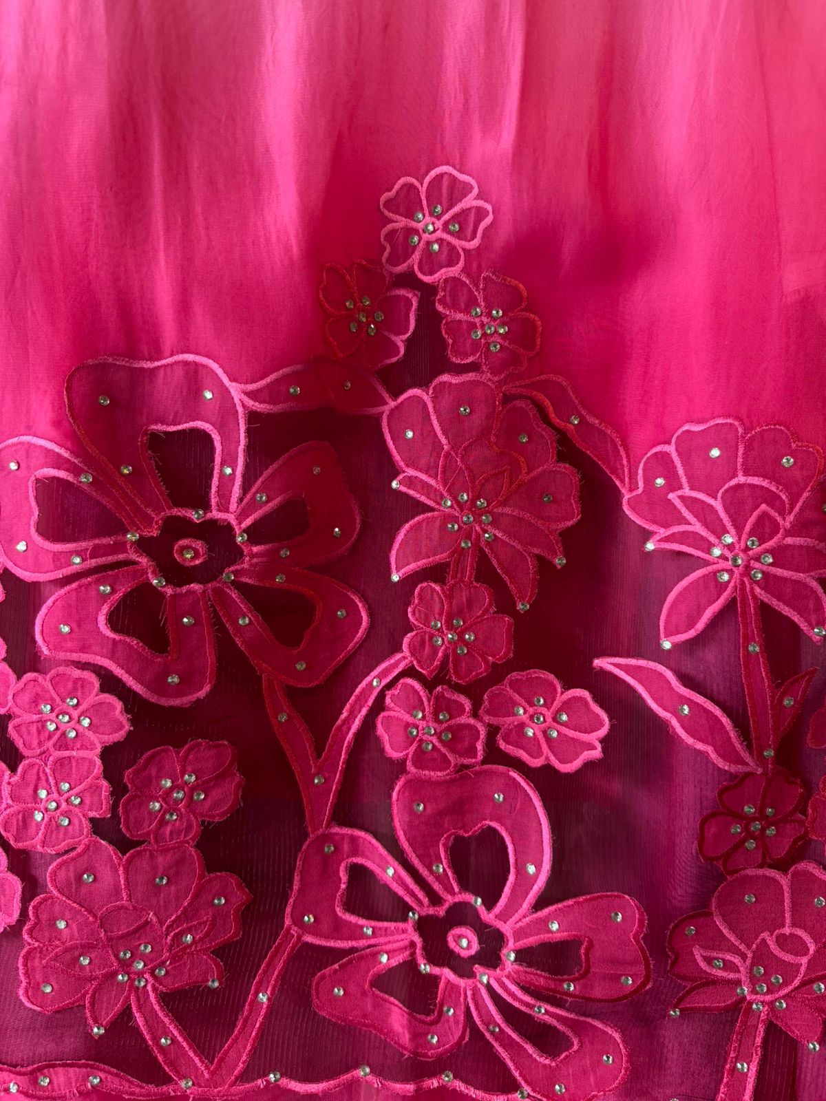 Ombré shaded Organza unstitched Shirt