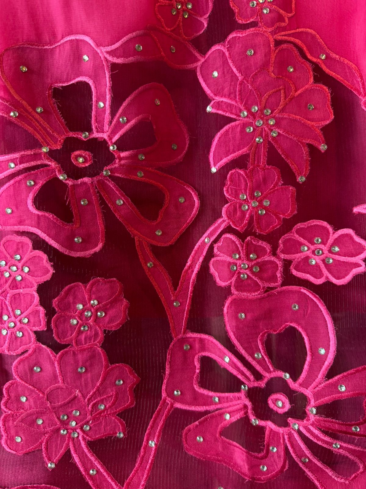 Ombré shaded Organza unstitched Shirt