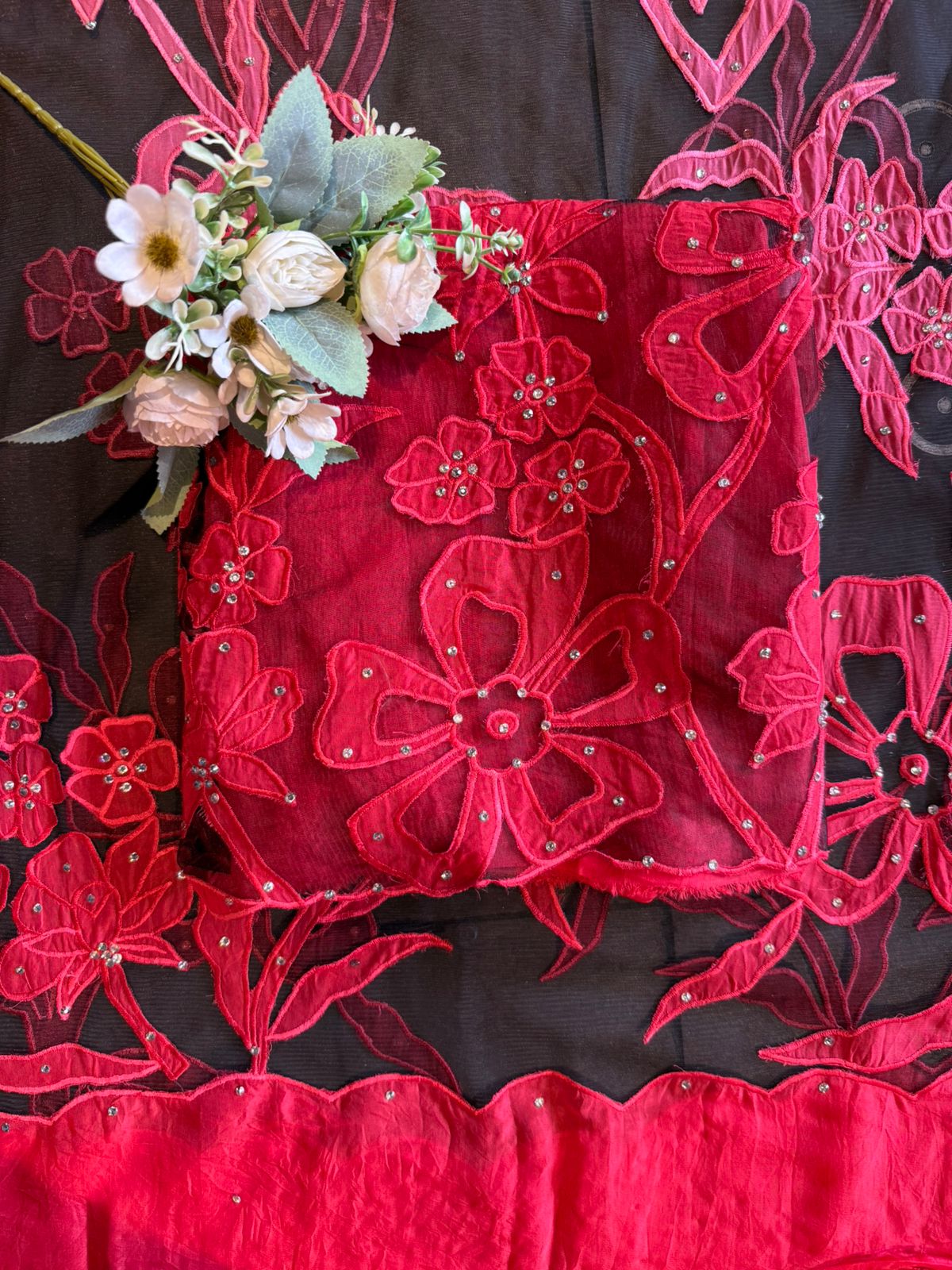 Ombré shaded Organza unstitched Shirt