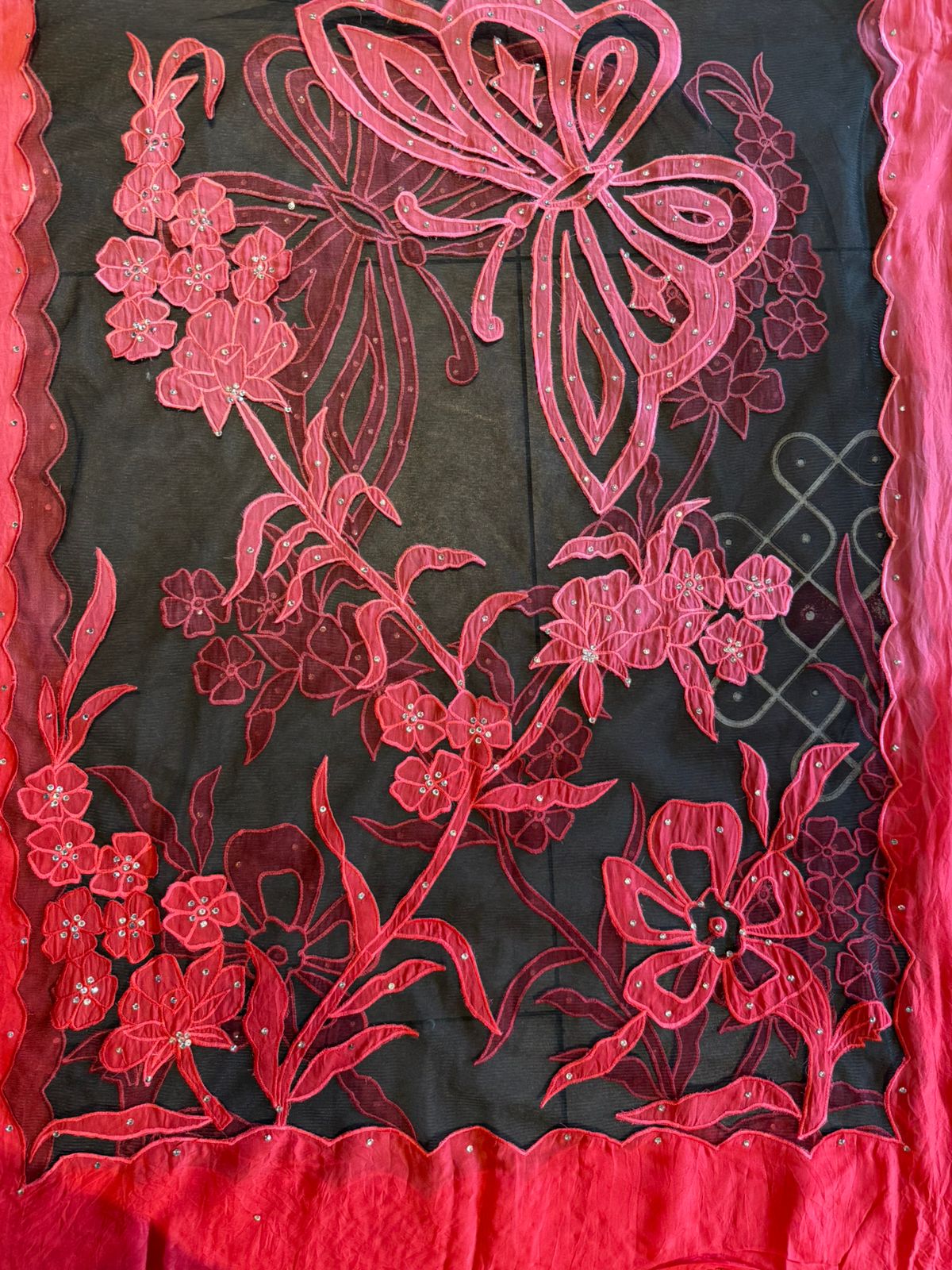 Ombré shaded Organza unstitched Shirt