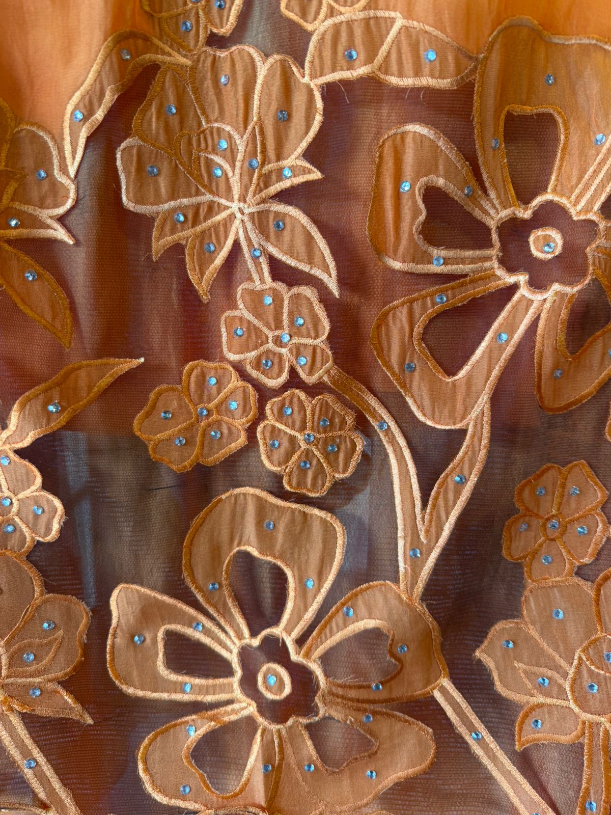 Ombré shaded Organza unstitched Shirt