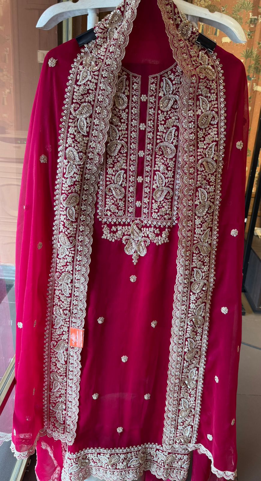 Traditional embroidered Unstitched suit