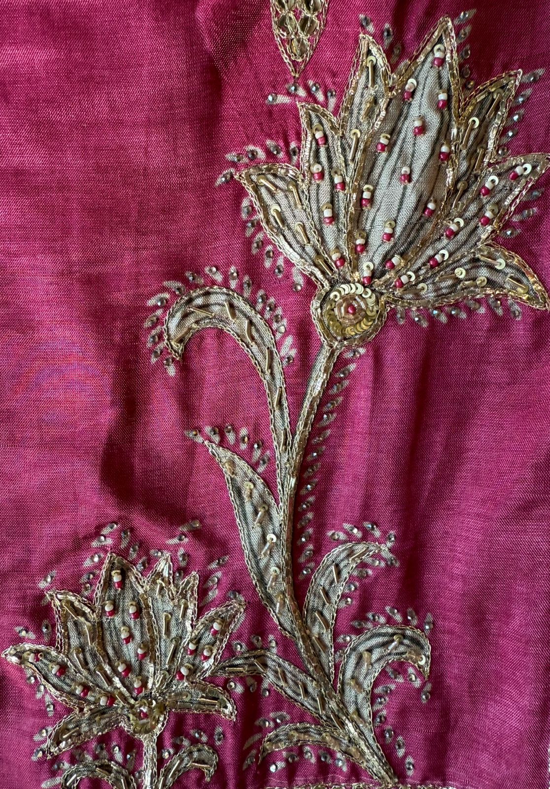 Regal Chevron Floral Opada Silk Unstitched Suit