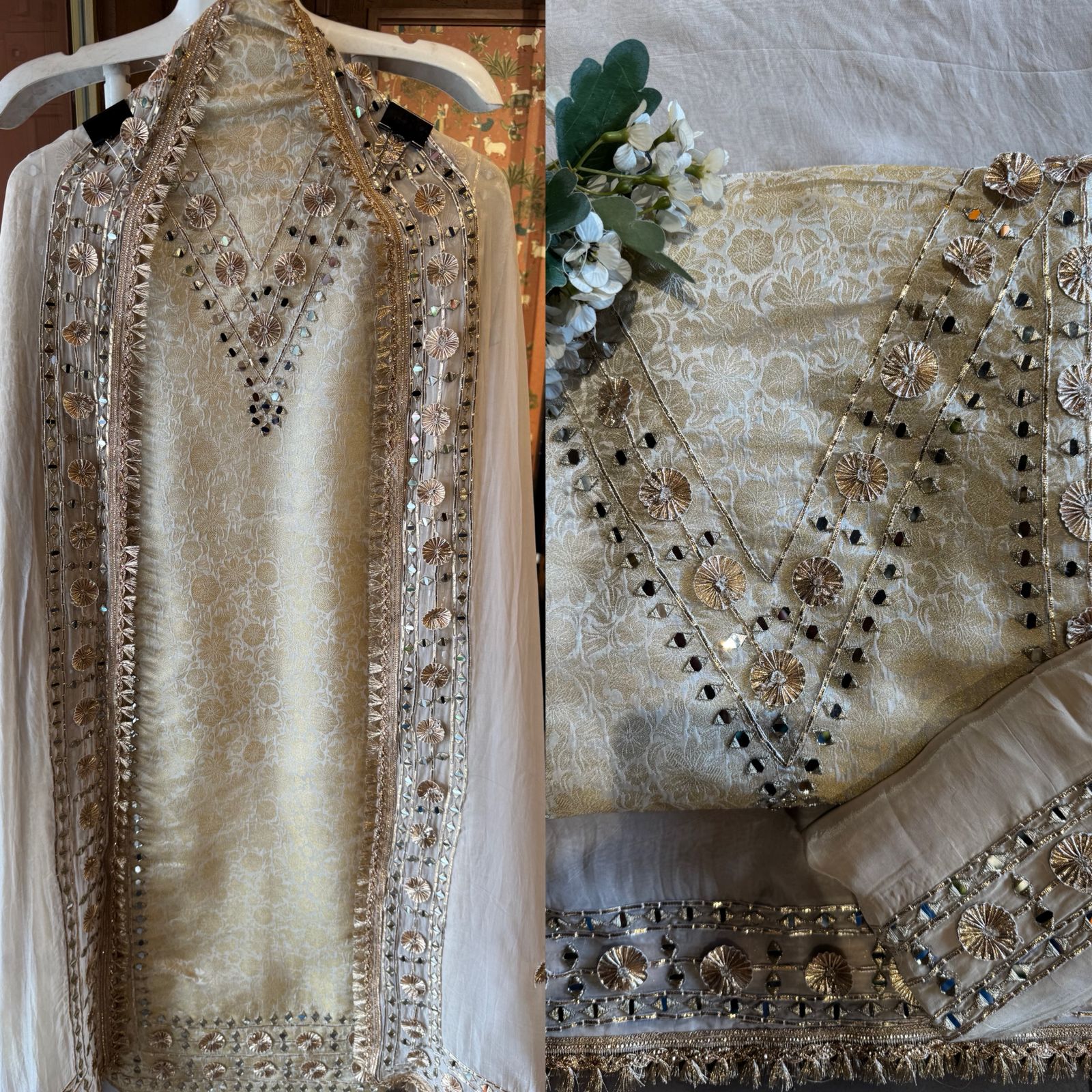 festive Indian ethnic unstitched suit