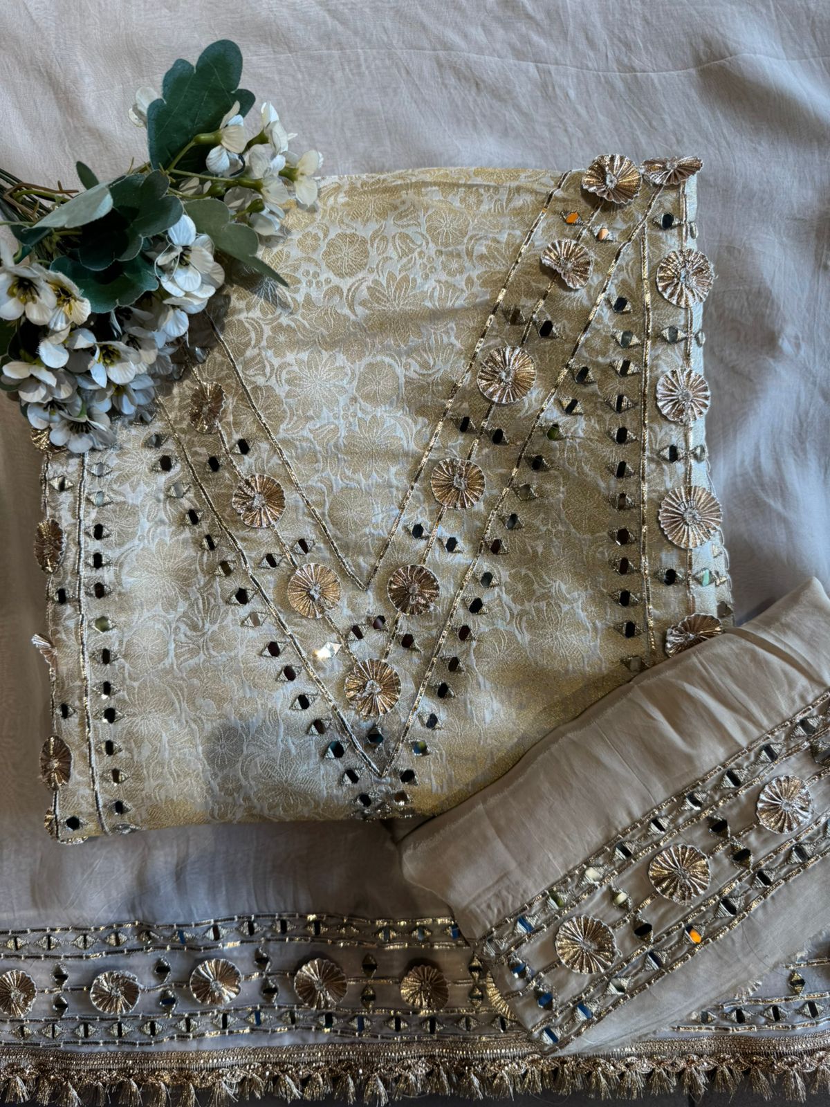 festive Indian ethnic unstitched suit