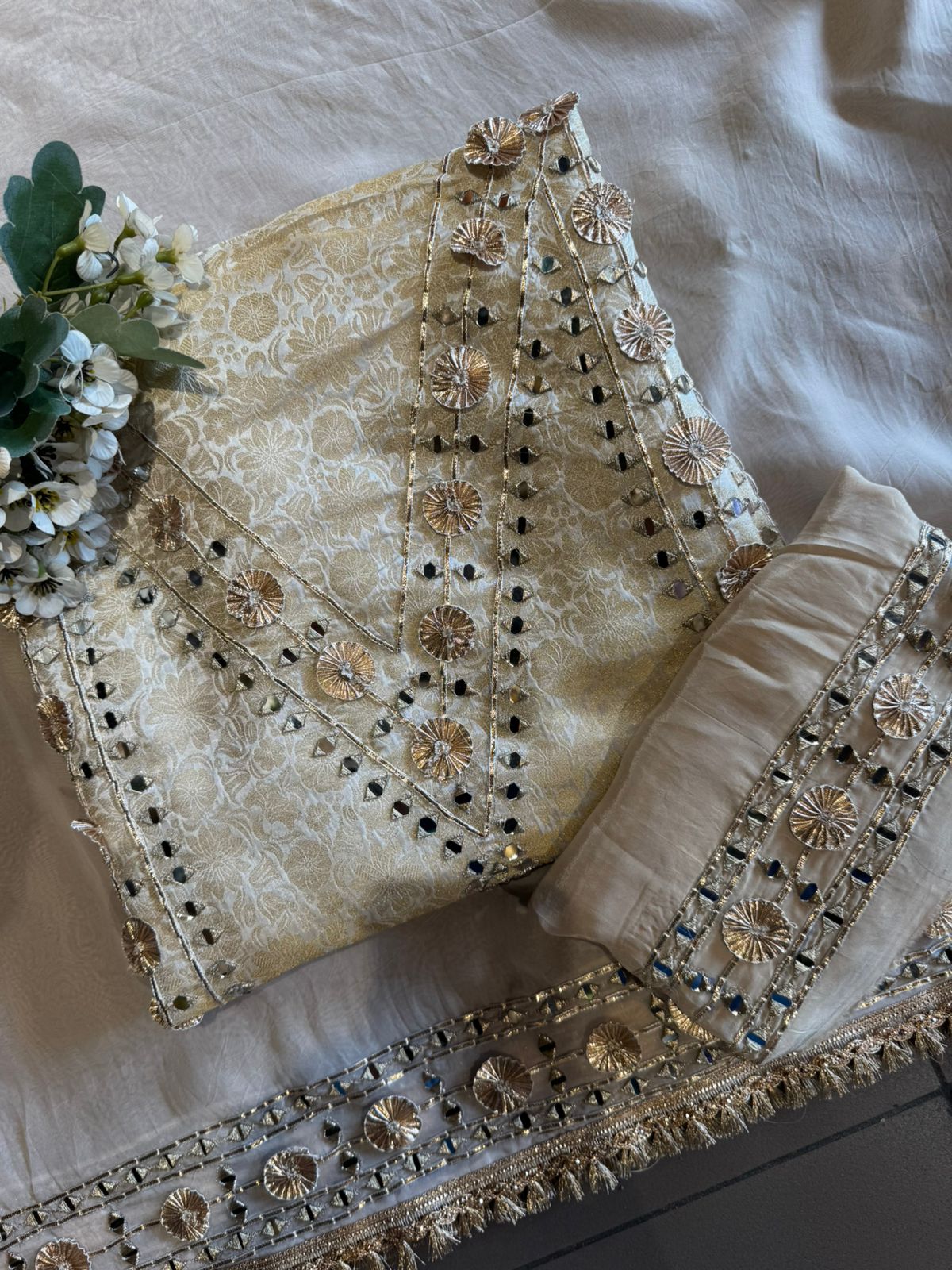 festive Indian ethnic unstitched suit