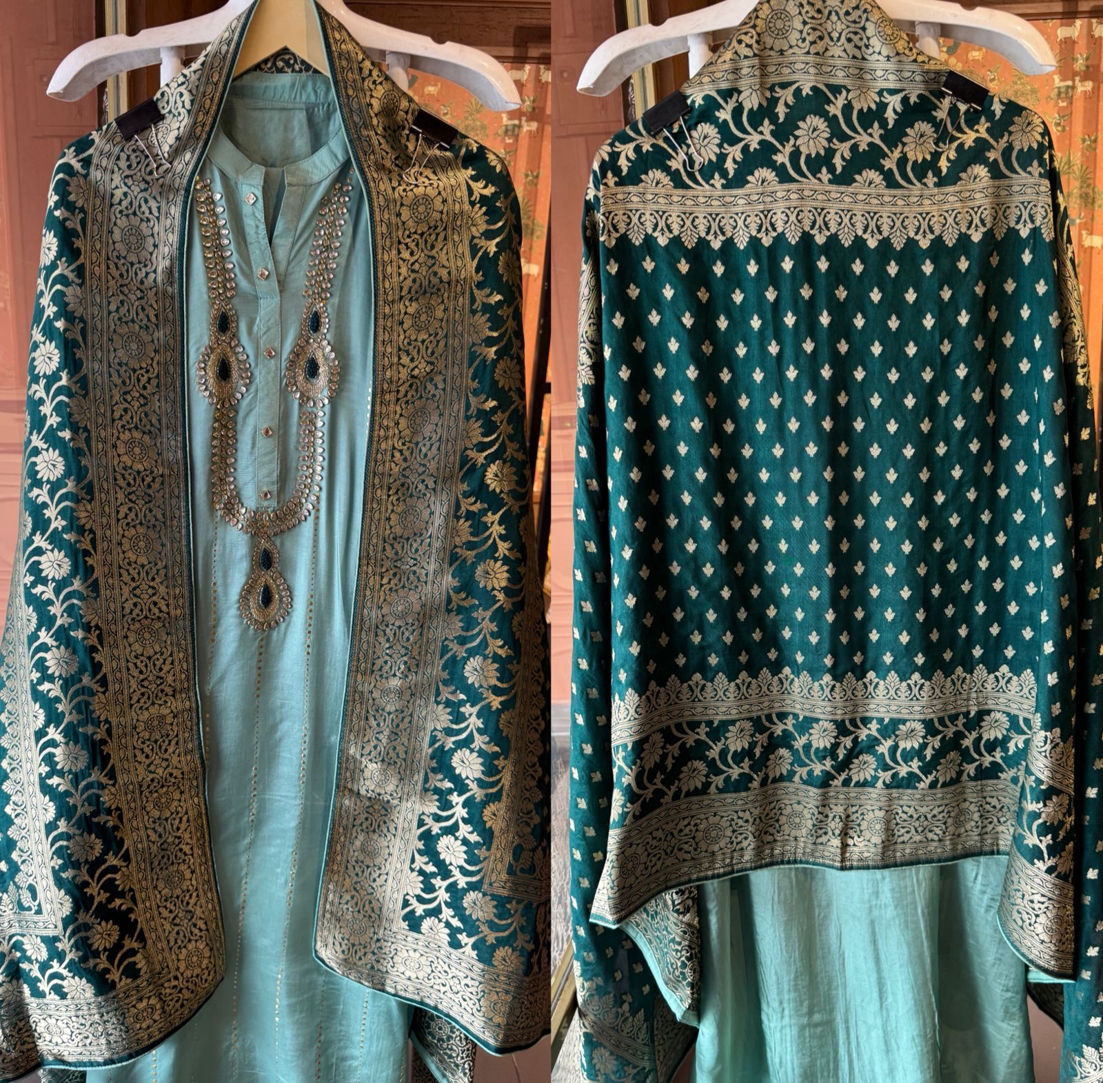 Russian silk Unstitched Shirt