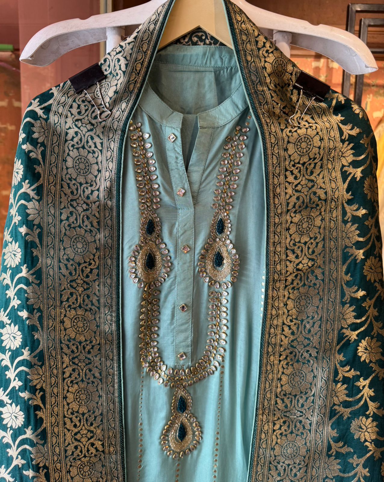 Russian silk Unstitched Shirt