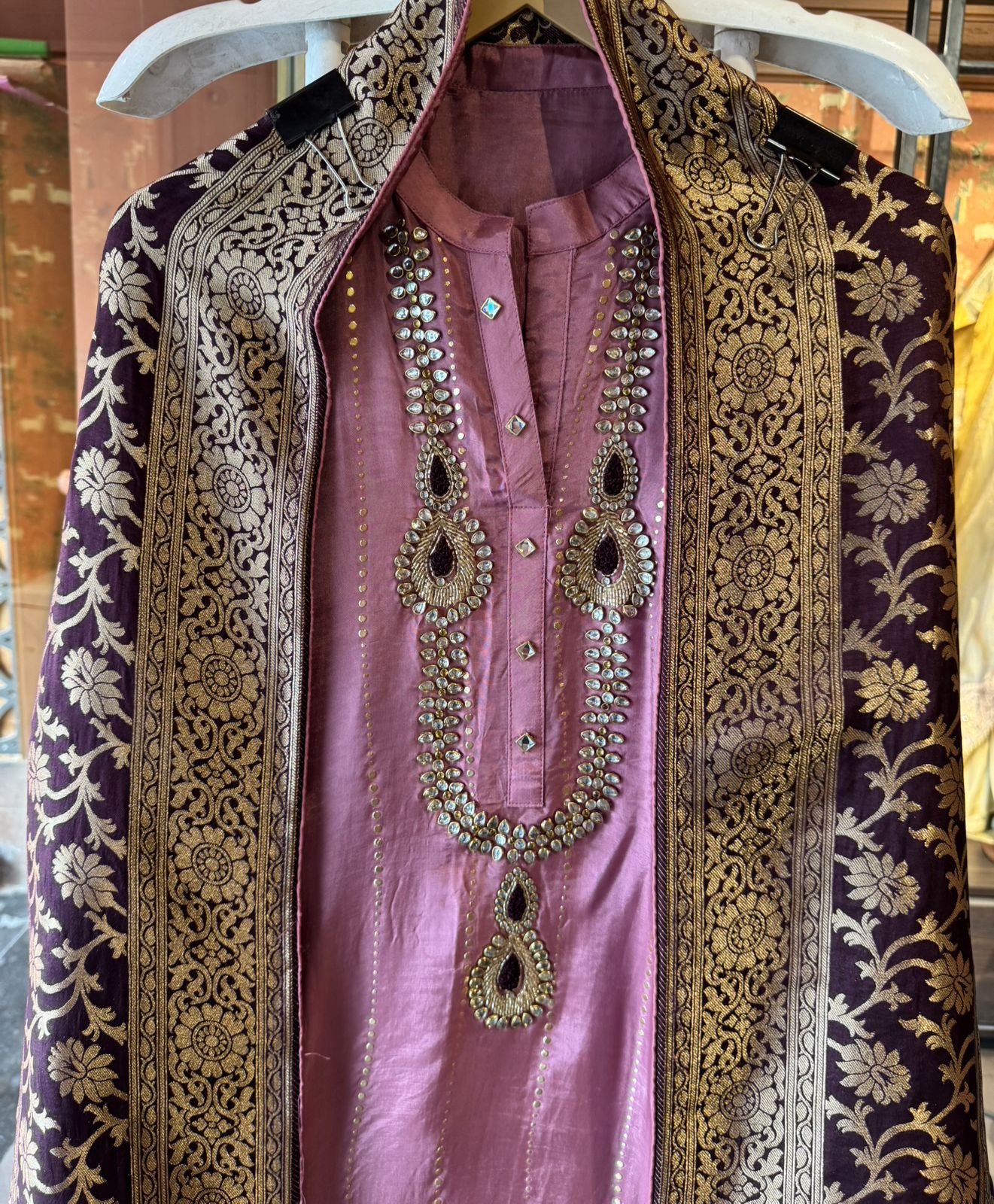 Russian silk Unstitched Shirt