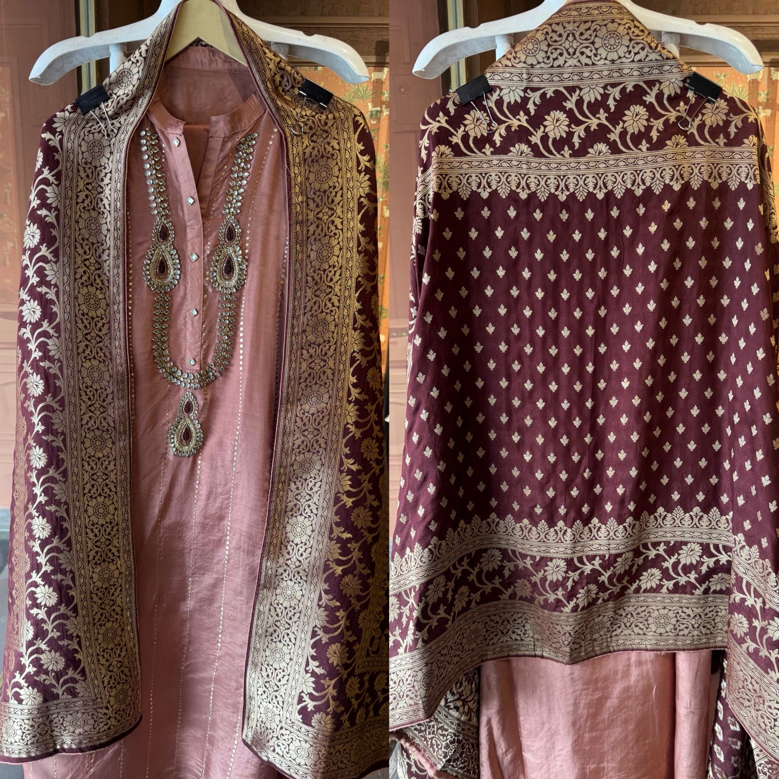 Russian silk Unstitched Shirt