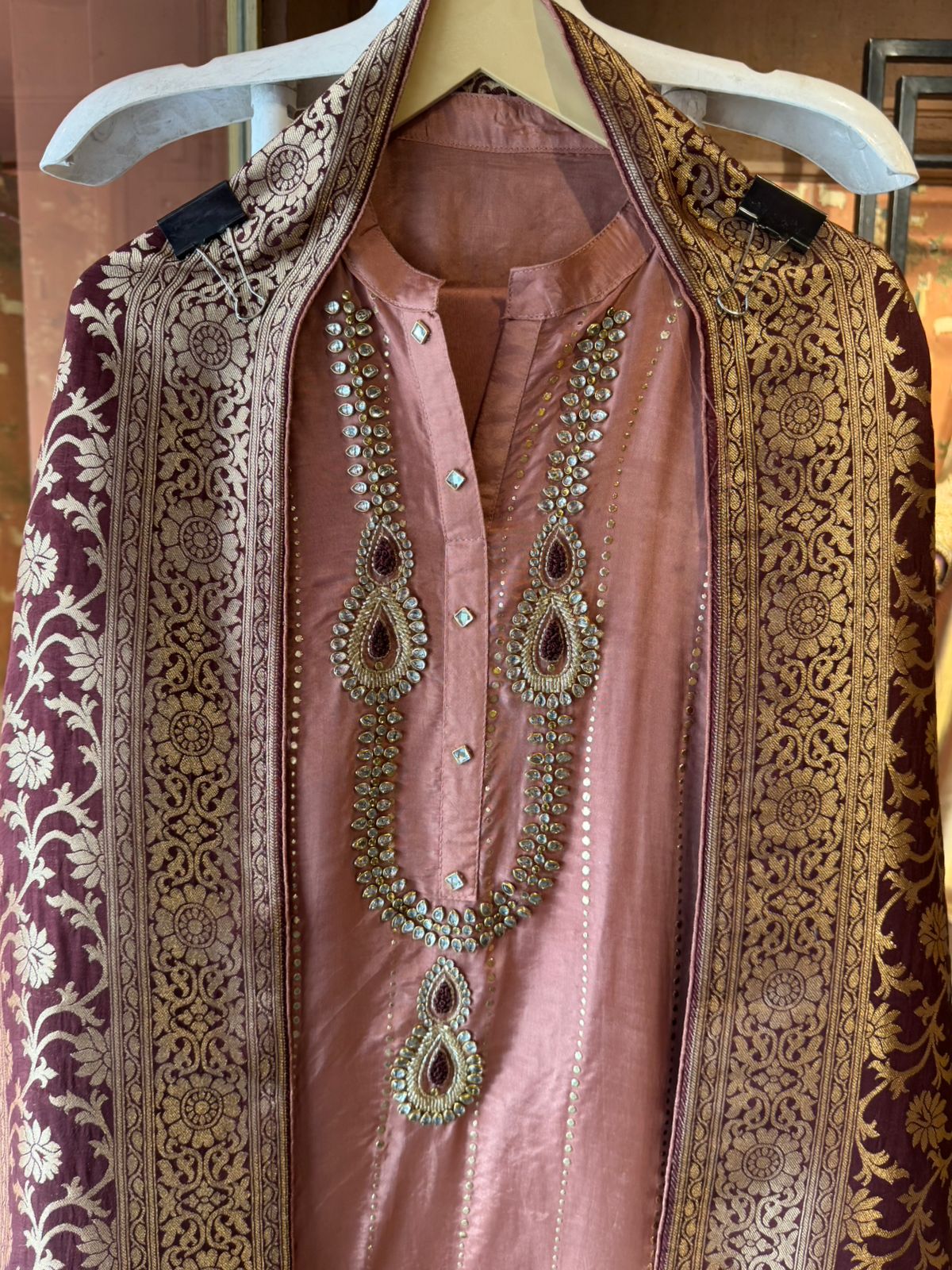 Russian silk Unstitched Shirt