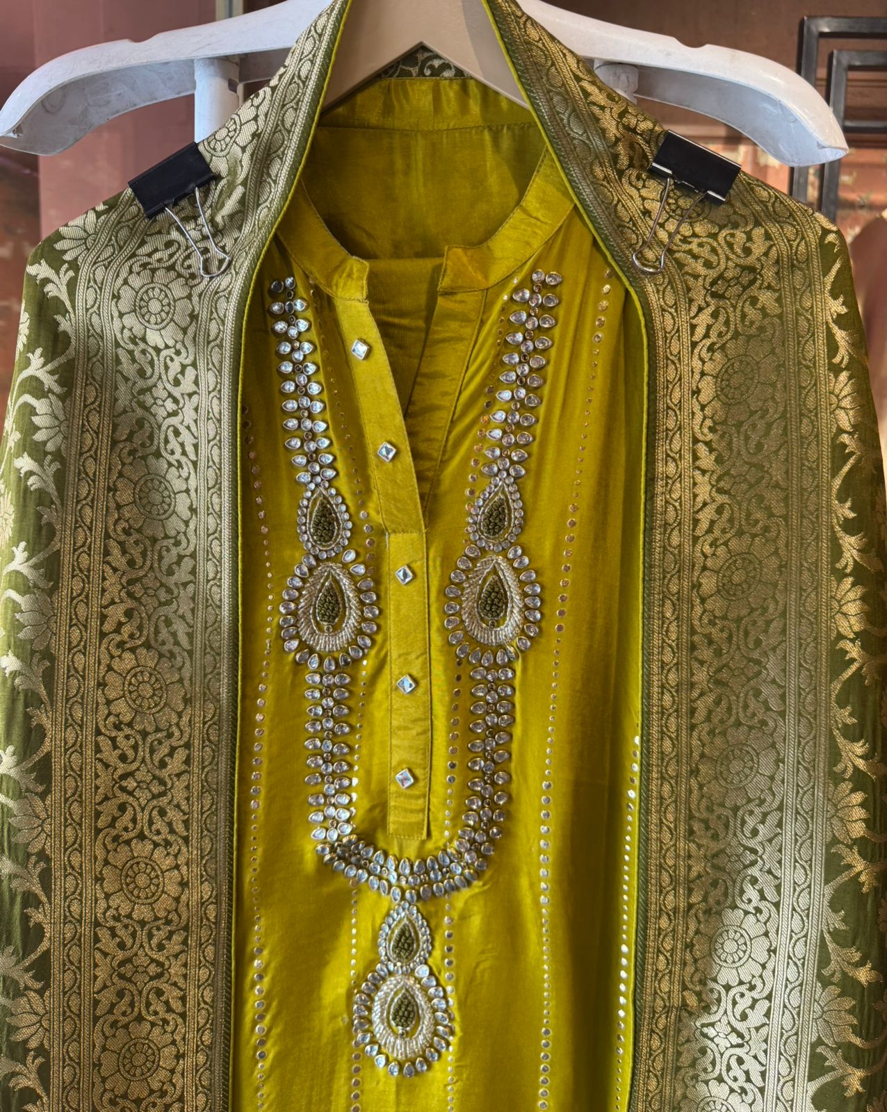 Russian silk Unstitched Shirt