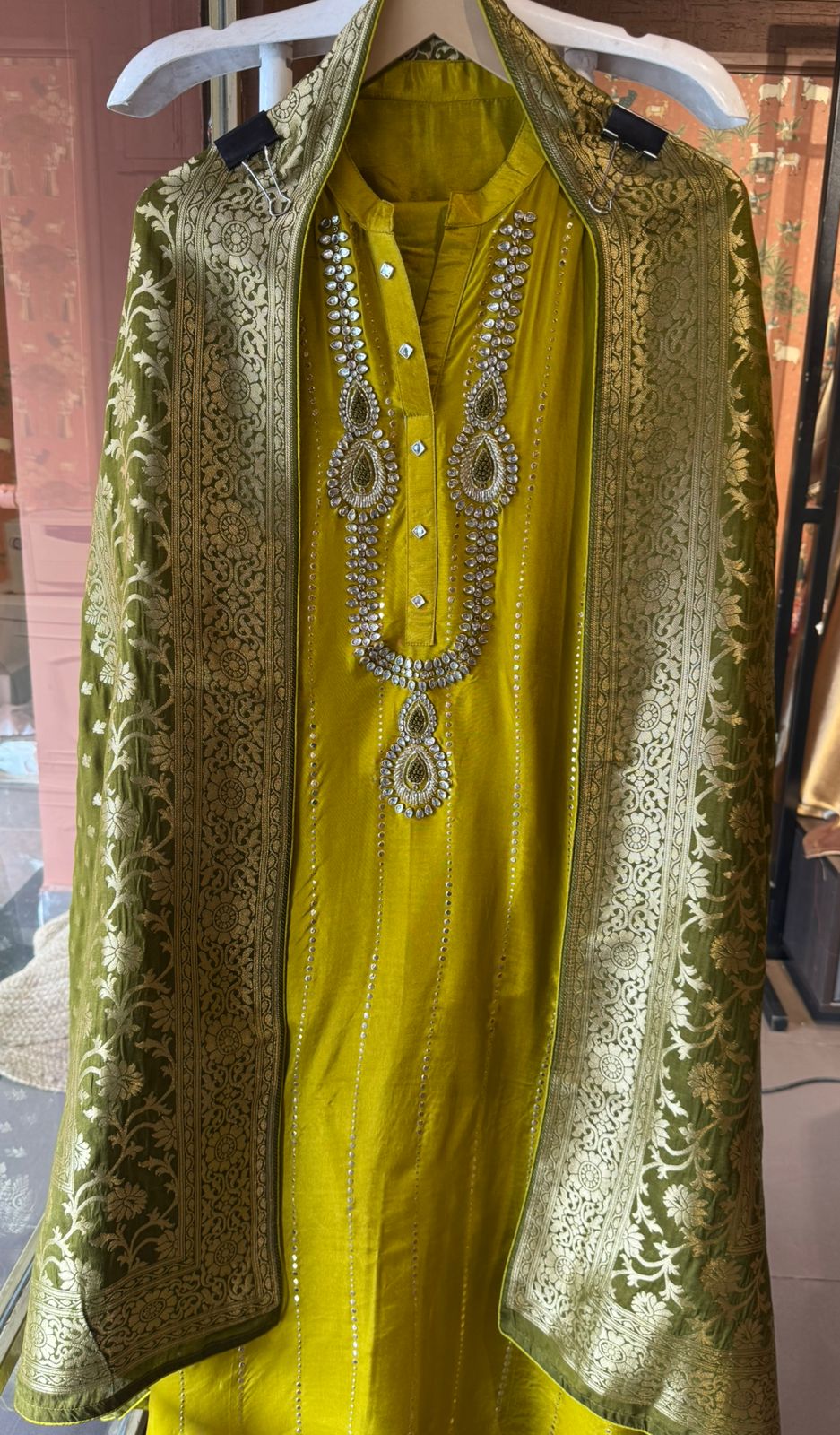 Russian silk Unstitched Shirt