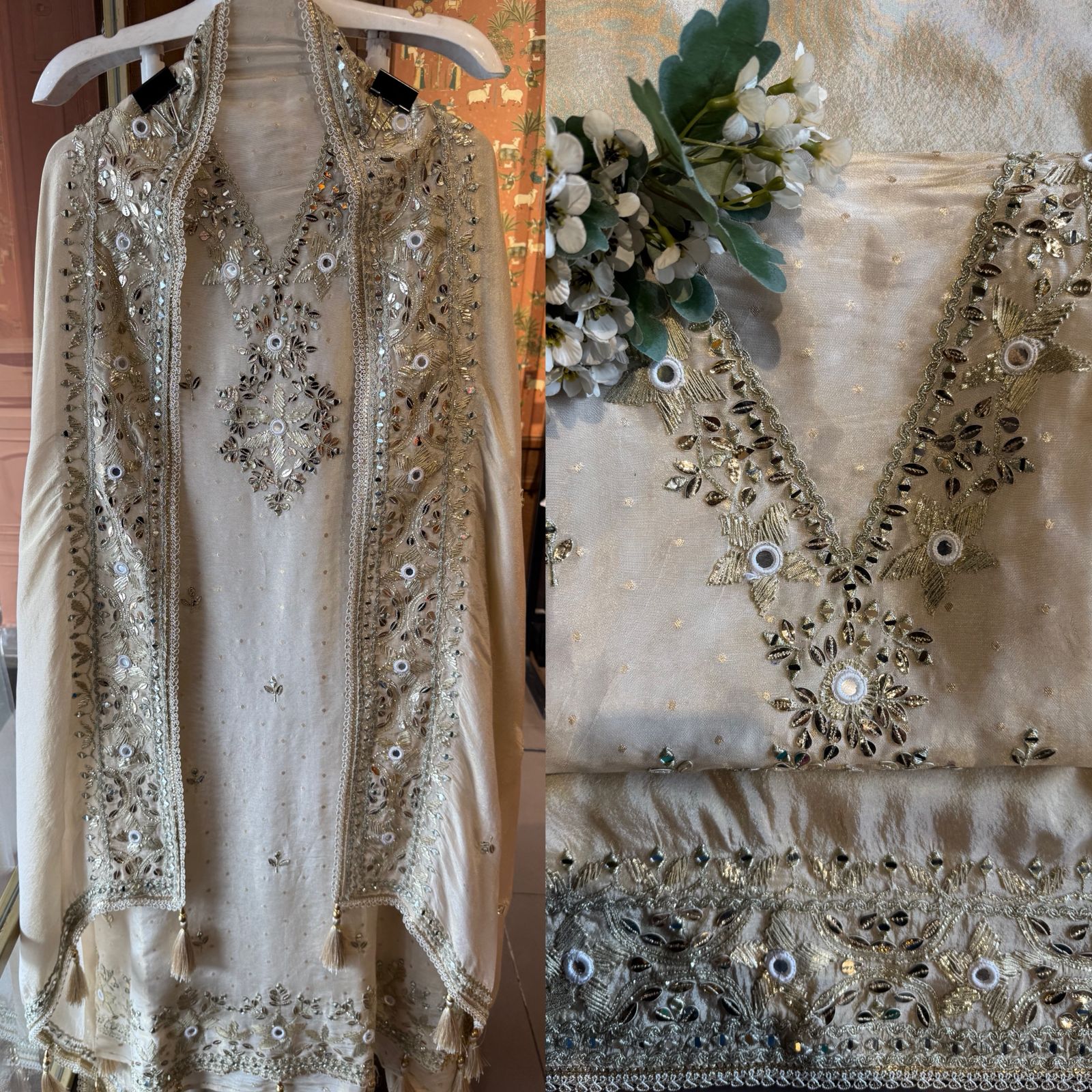 Traditional ethnic Unstitched suit