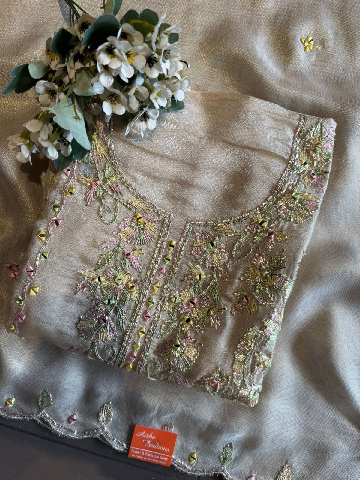 Long straight Unstitched Suit