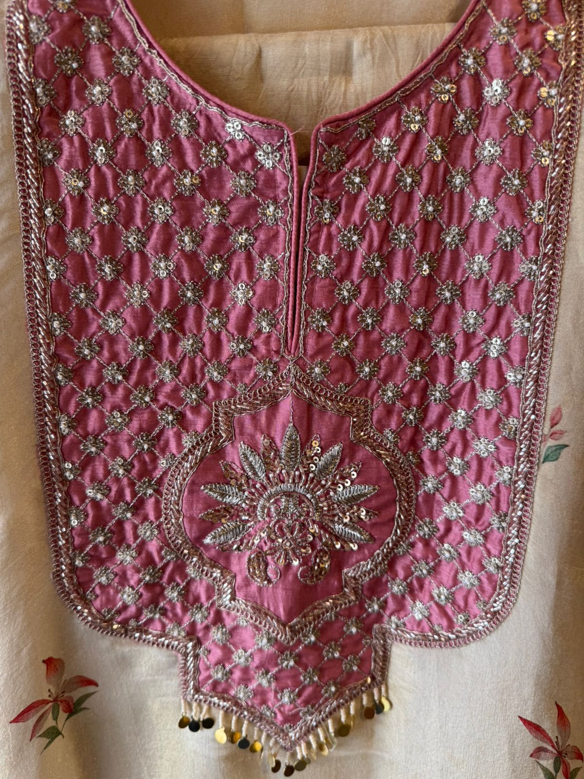 Soft shimmer tissue suit