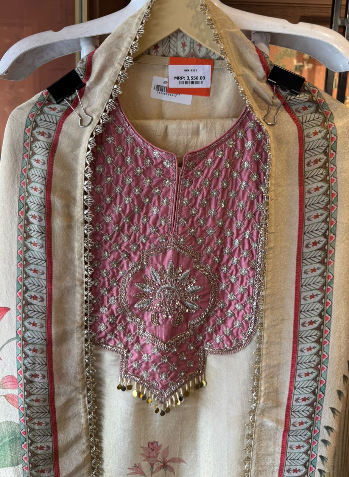 Soft shimmer tissue suit