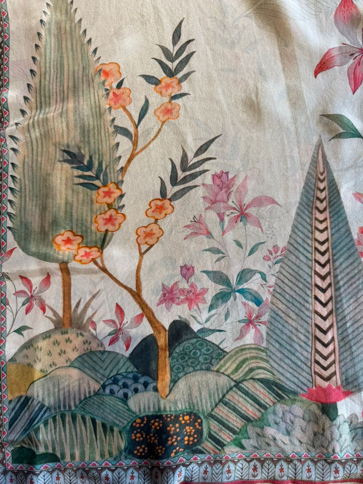 Soft shimmer tissue suit