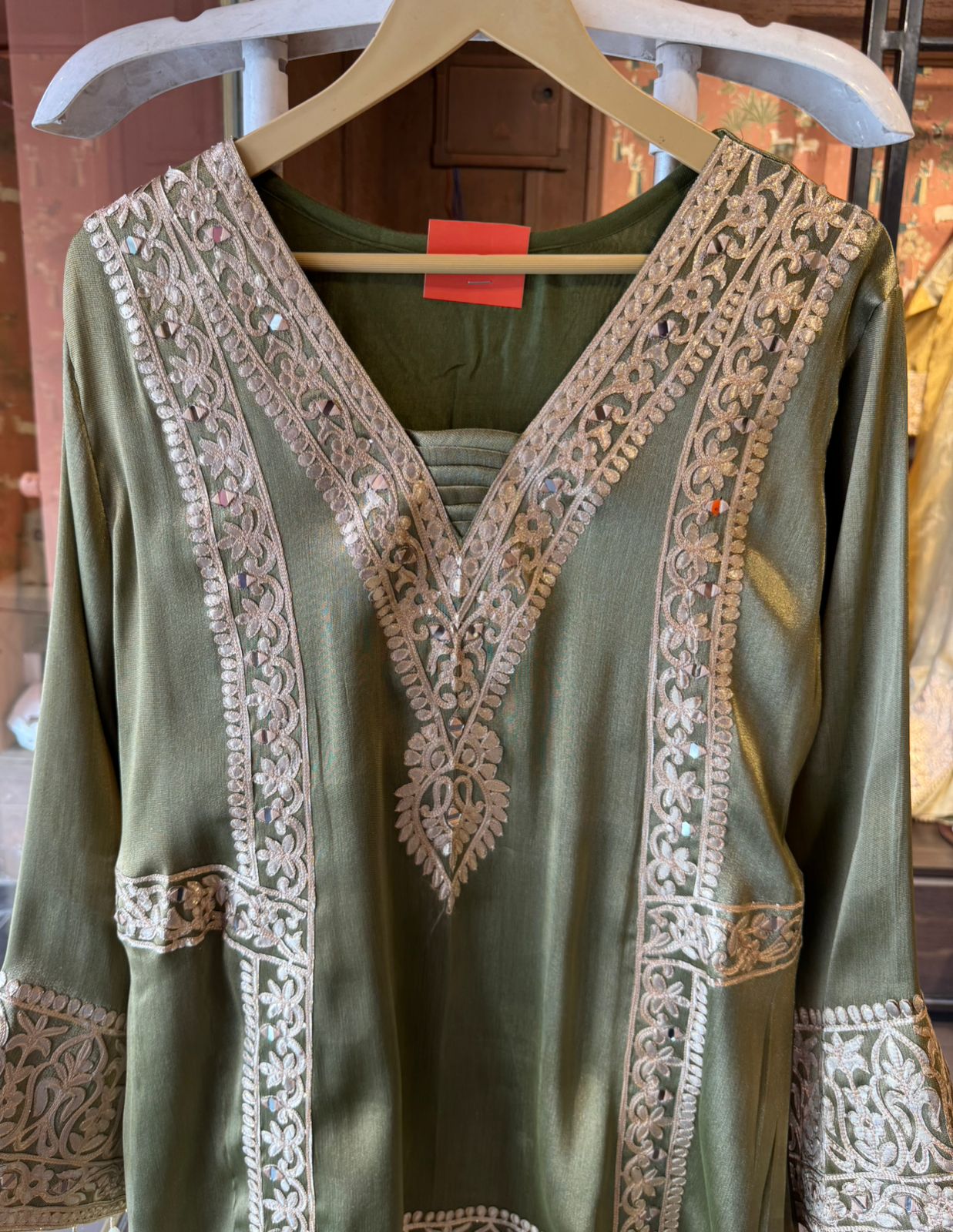 Giraffe tissue Festive Kurta Palazzo set