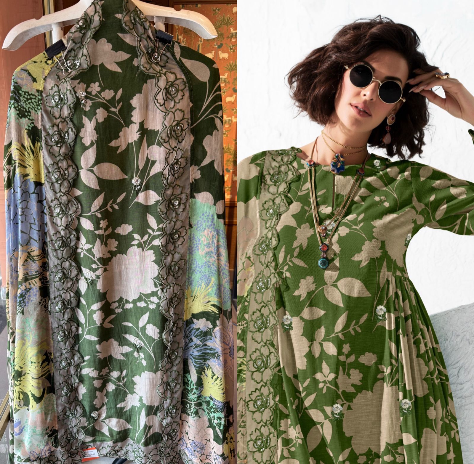 Pure Muslin Unstitched suit