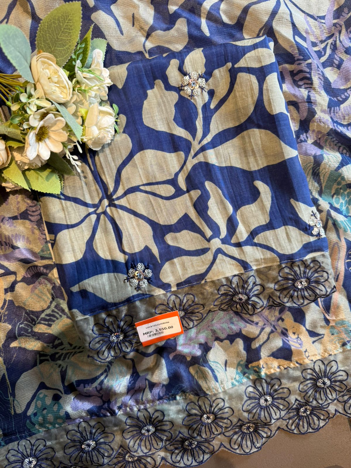 Pure Muslin Unstitched suit