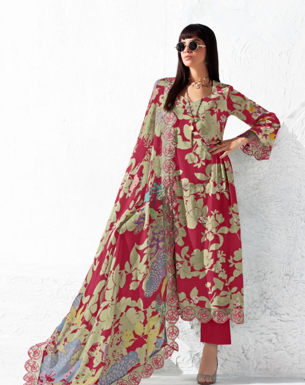 Pure Muslin Unstitched suit